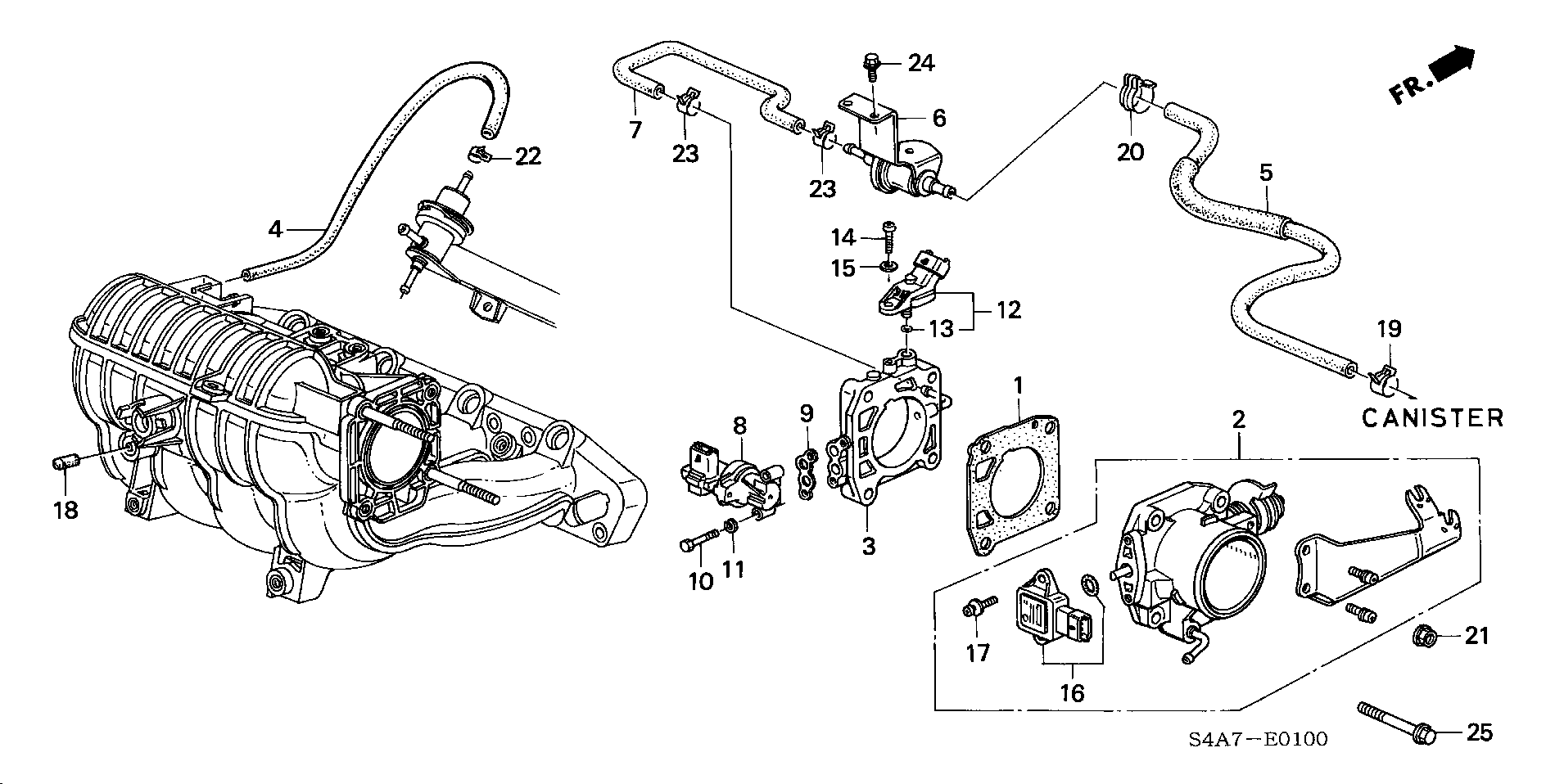 Honda 37890-PDF-E01 - Senzor, polozaj dusilne lopute uplinjaca www.parts5.com