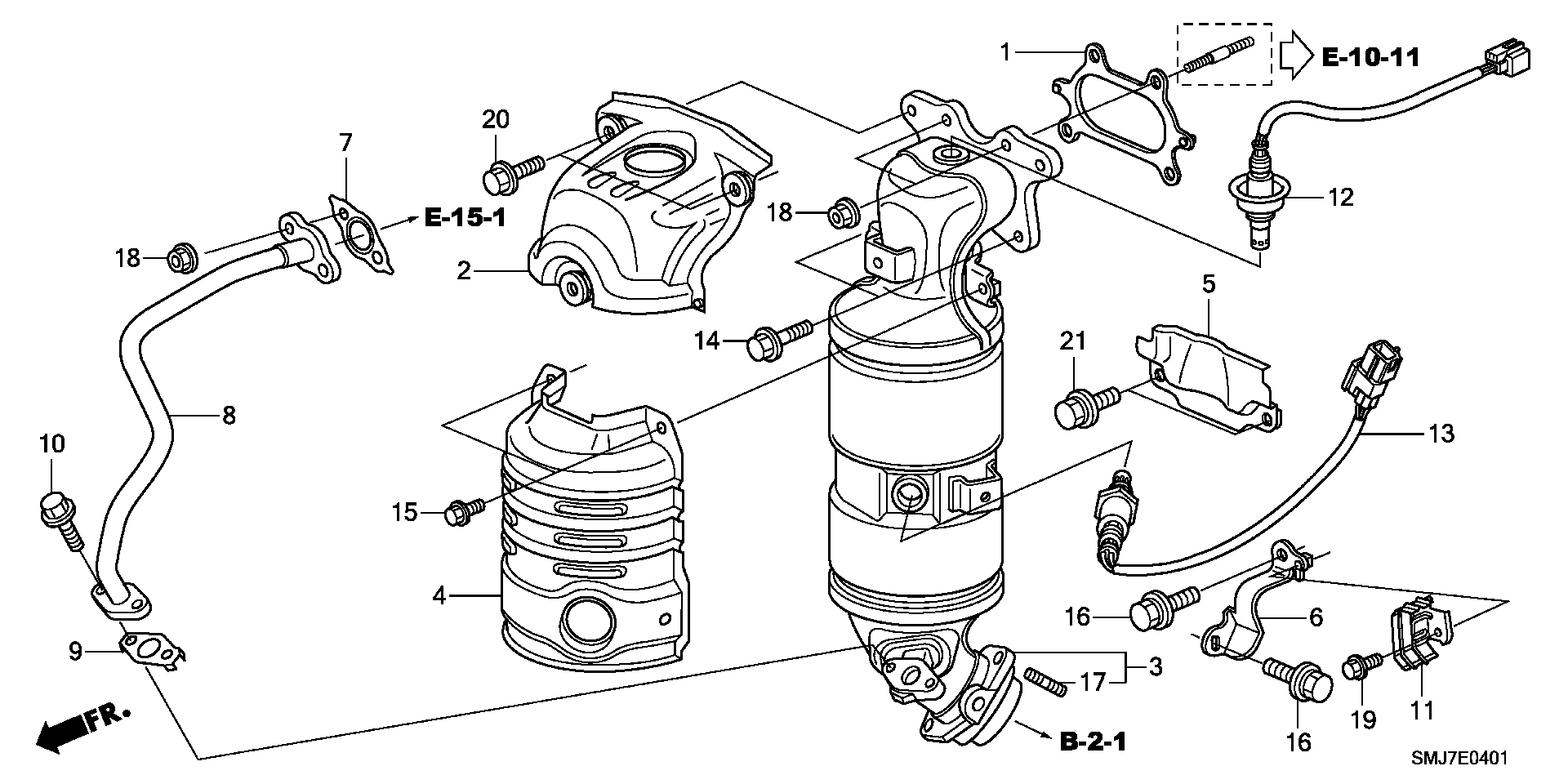 Honda 36531RNAJ01 - Ламбда-сонда www.parts5.com