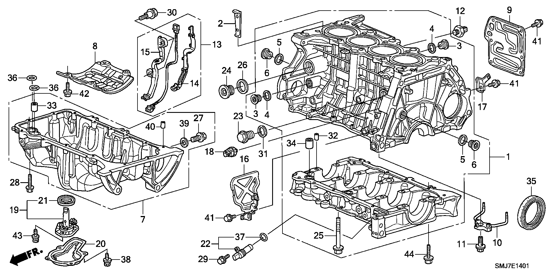 Honda 37310RSAG02 - Senzor, razina motornog ulja www.parts5.com