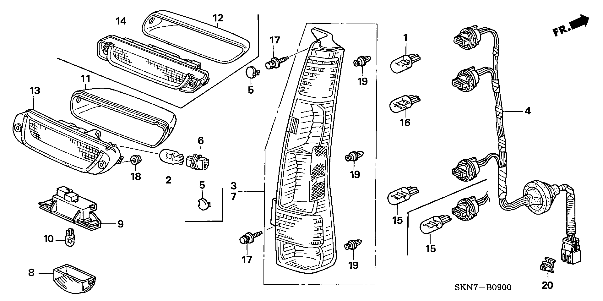 Honda 34103S2K003 - Bulb, fog light parts5.com