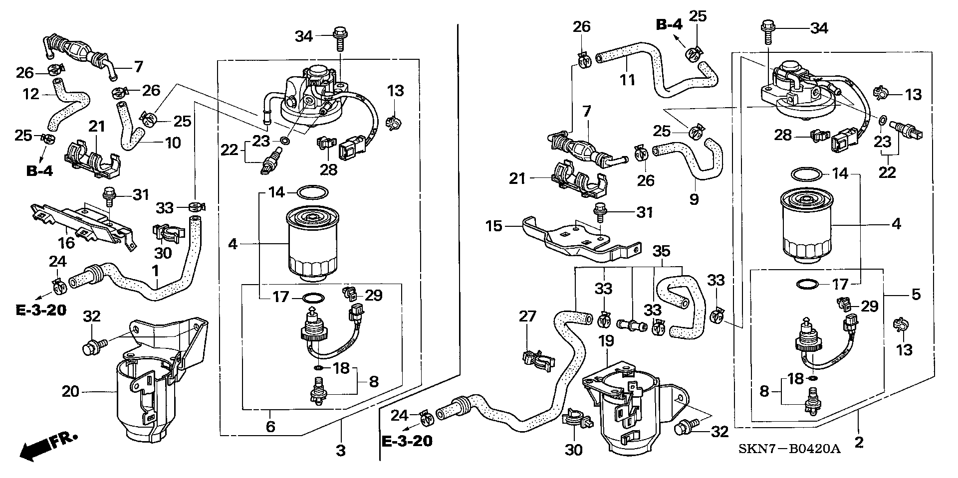 Honda 16901-RMA-E00 - Filtro combustible www.parts5.com