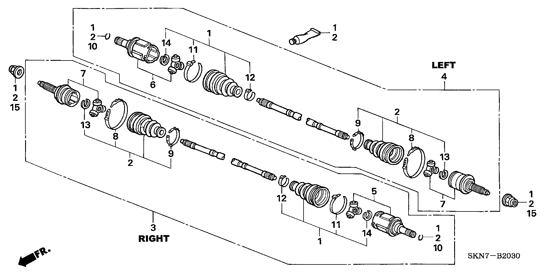 Honda 42320-SCA-E21 - Joint Kit, drive shaft www.parts5.com