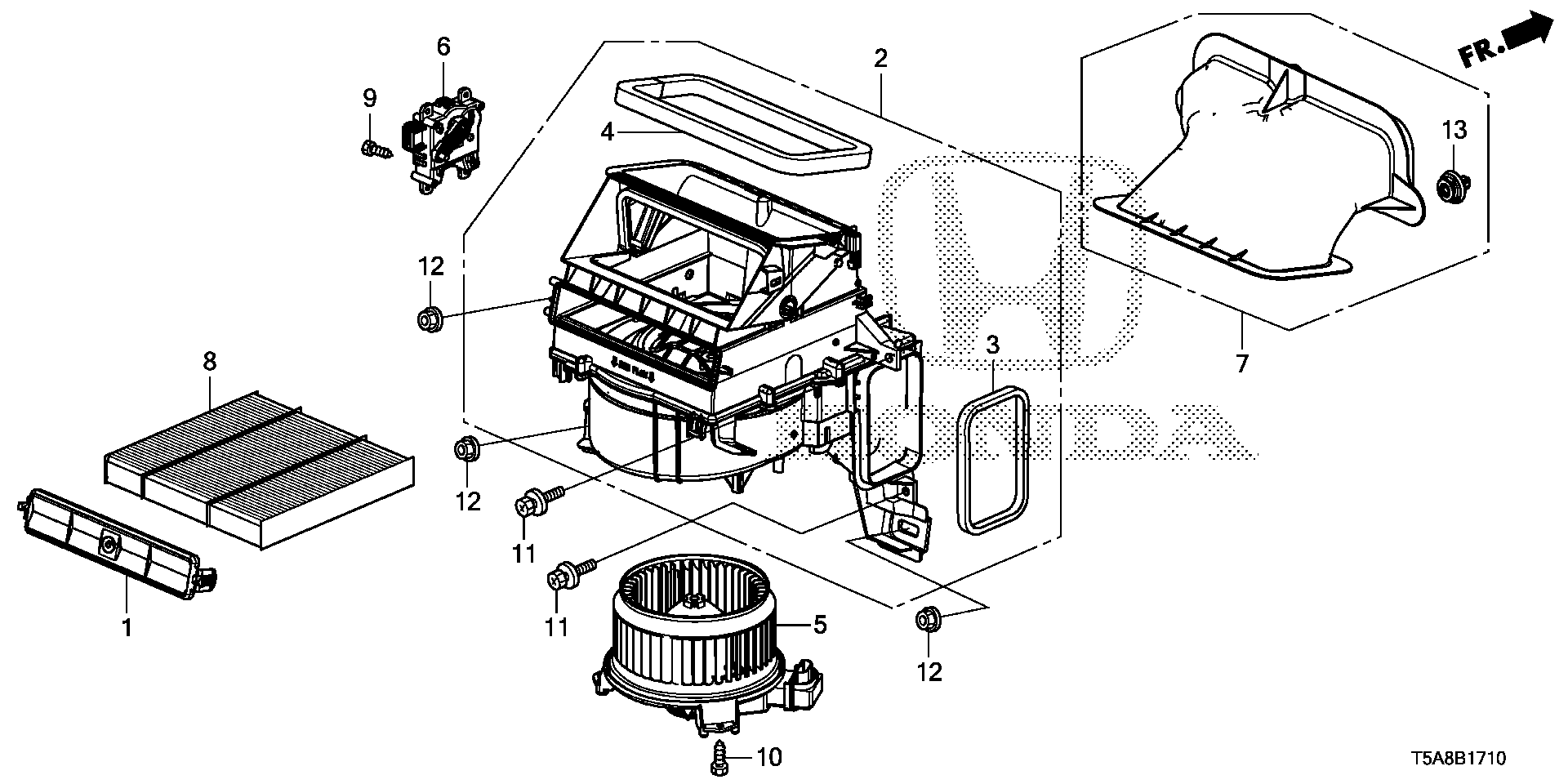 HONDA (GAC) 80292TG0Q01 - Filter, interior air parts5.com