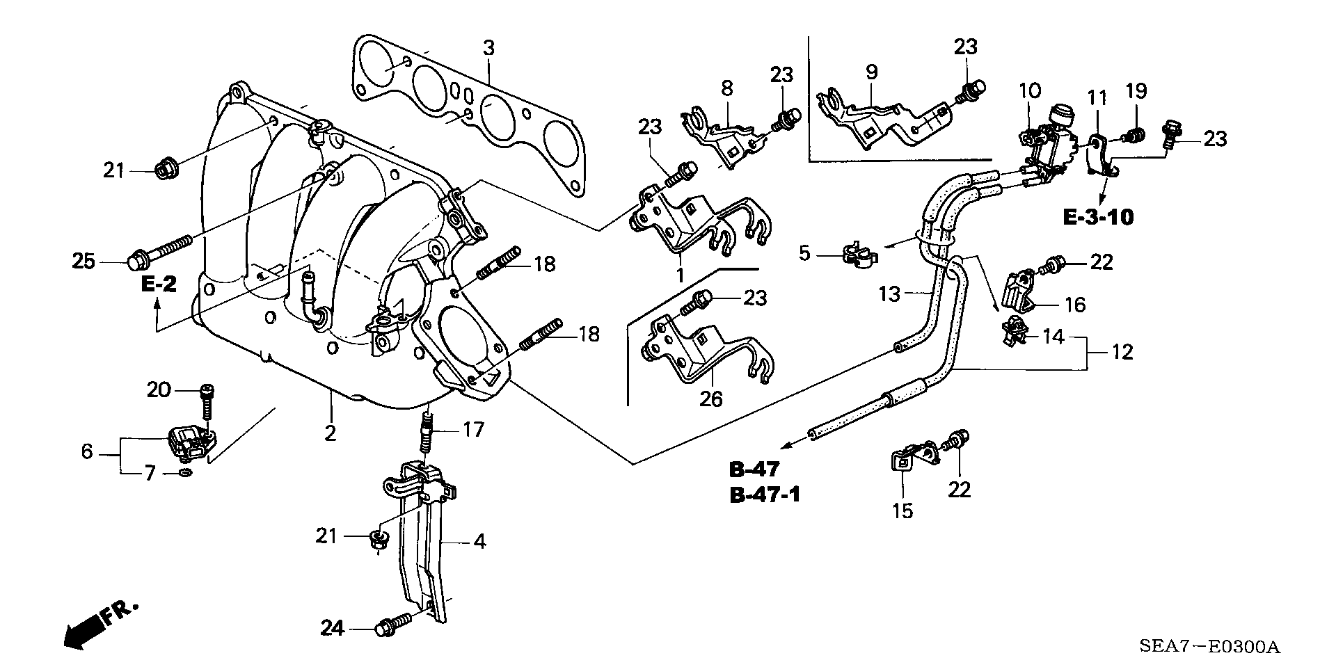 Honda 17115-RAA-A01 - Joint d'étanchéité, collecteur d'admission www.parts5.com