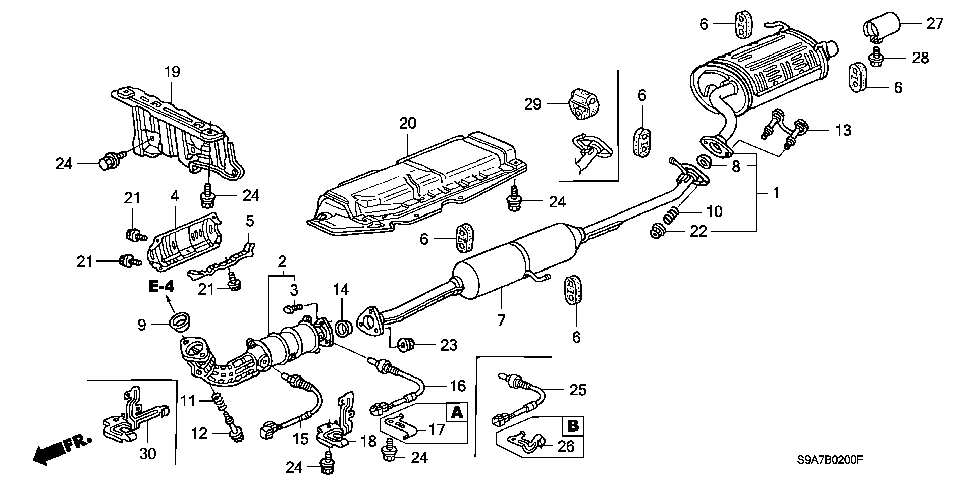 Honda 36531-PNB-G01 - Lambdatunnistin www.parts5.com