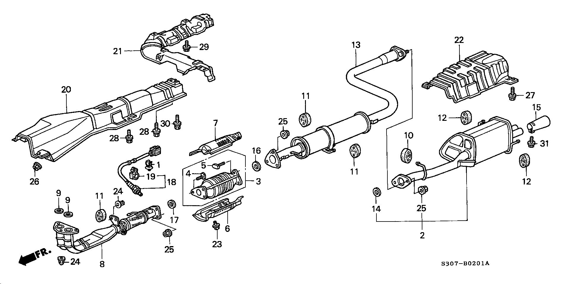 Honda 36531P5M004 - Lambda sonda www.parts5.com