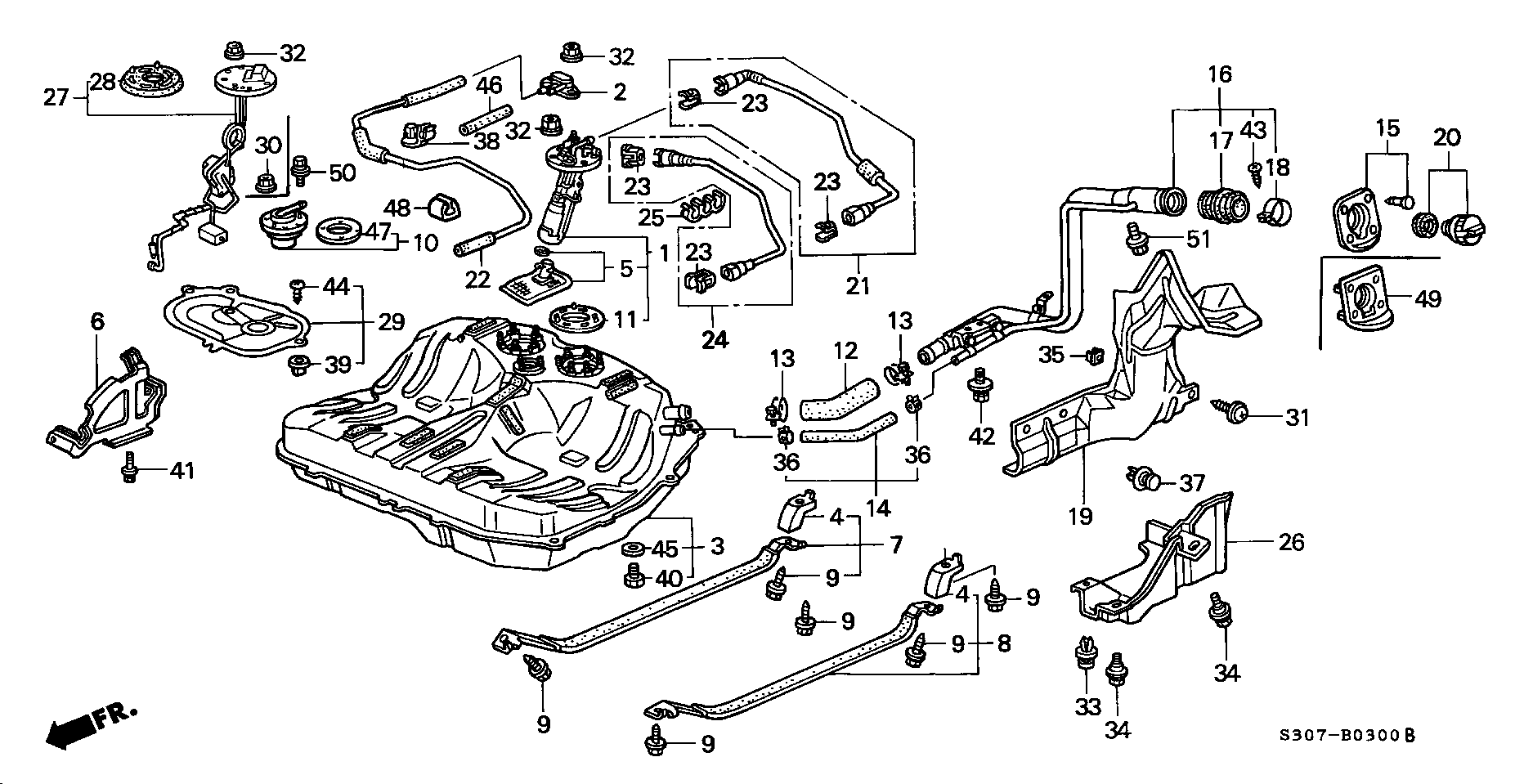 Honda 17040-S30-A30 - Pumpa za gorivo www.parts5.com