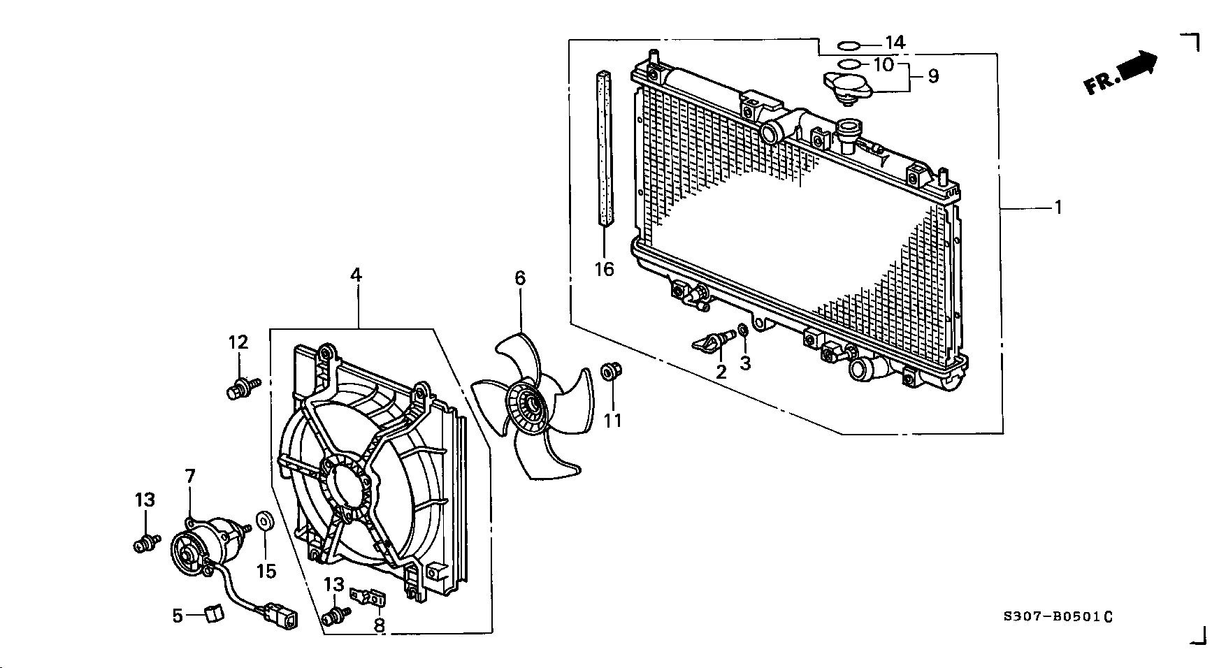 Honda 19045PT0004 - Korek, chłodnica www.parts5.com