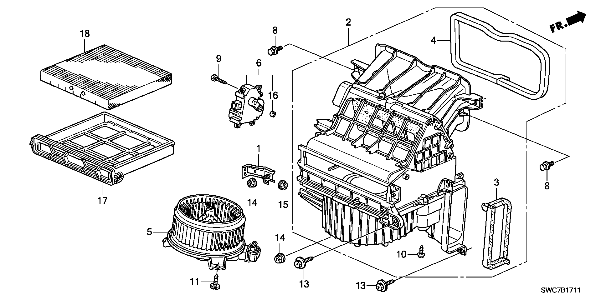 Honda 80292-SWW-G01 - Φίλτρο, αέρας εσωτερικού χώρου www.parts5.com