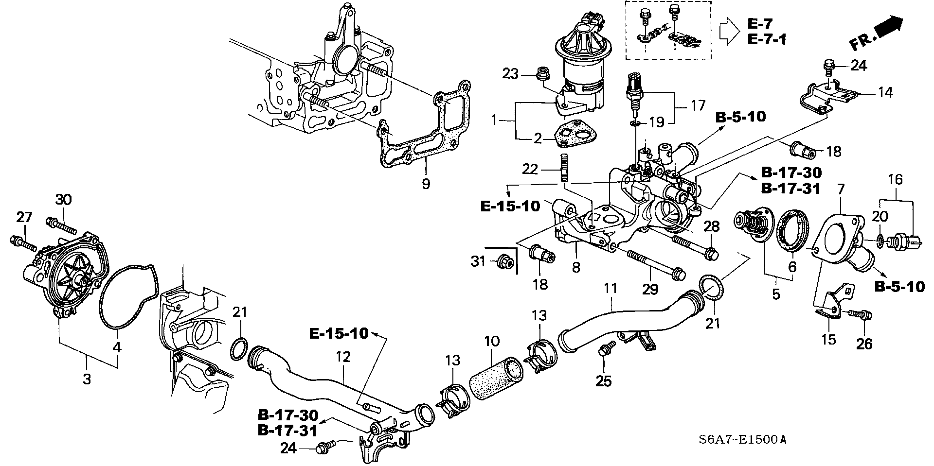 ACURA 37760 P00 004 - Interrupteur de température, ventilateur de radiateur www.parts5.com