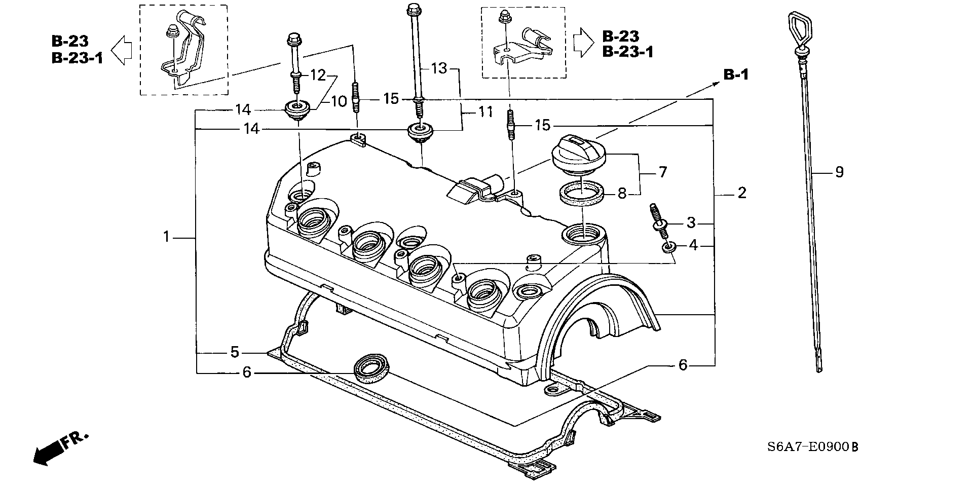 Honda 12341-PLC-000 - Tesnenie veka hlavy valcov www.parts5.com