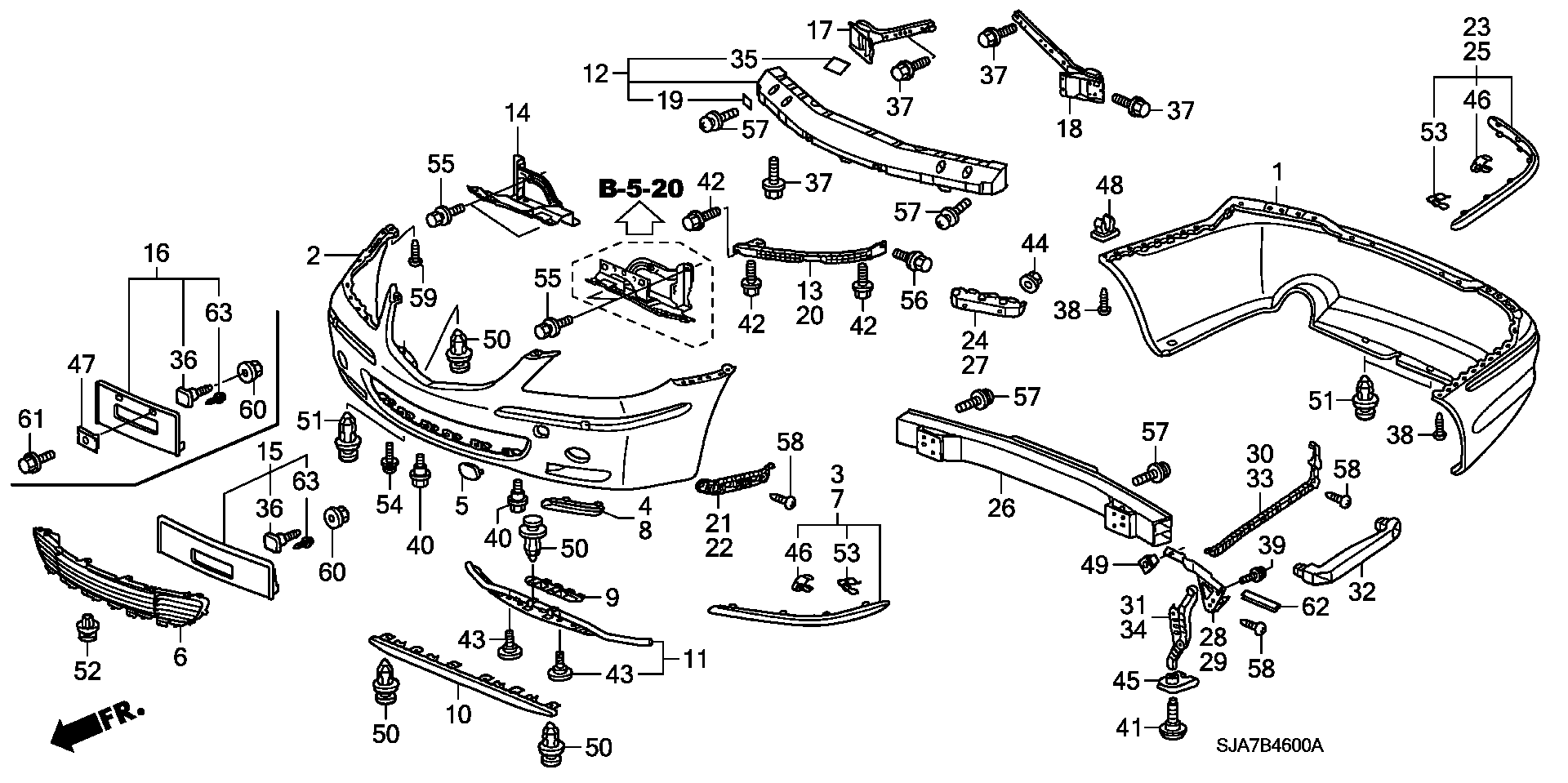 Honda 91512-SX0-003 - Spreizniet www.parts5.com