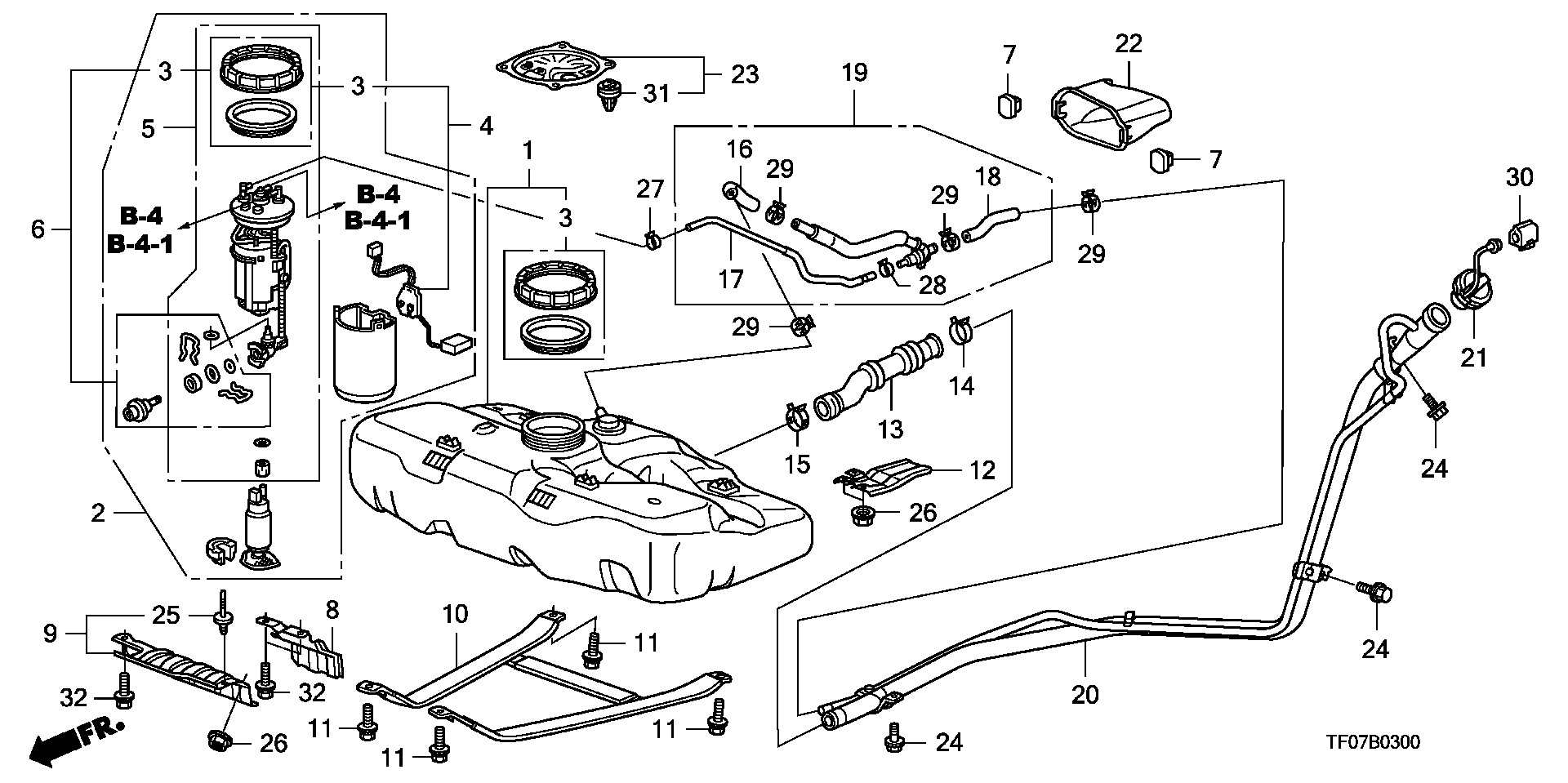 Honda 17048TF0000 - Φίλτρο καυσίμου www.parts5.com