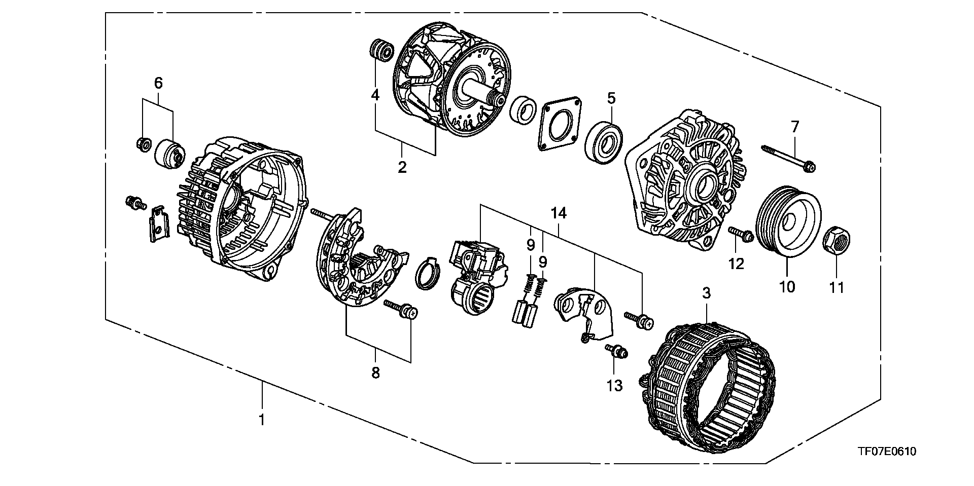 Honda 31114-P01-014 - Τροχαλία ιμάντα , γεννήτρια www.parts5.com