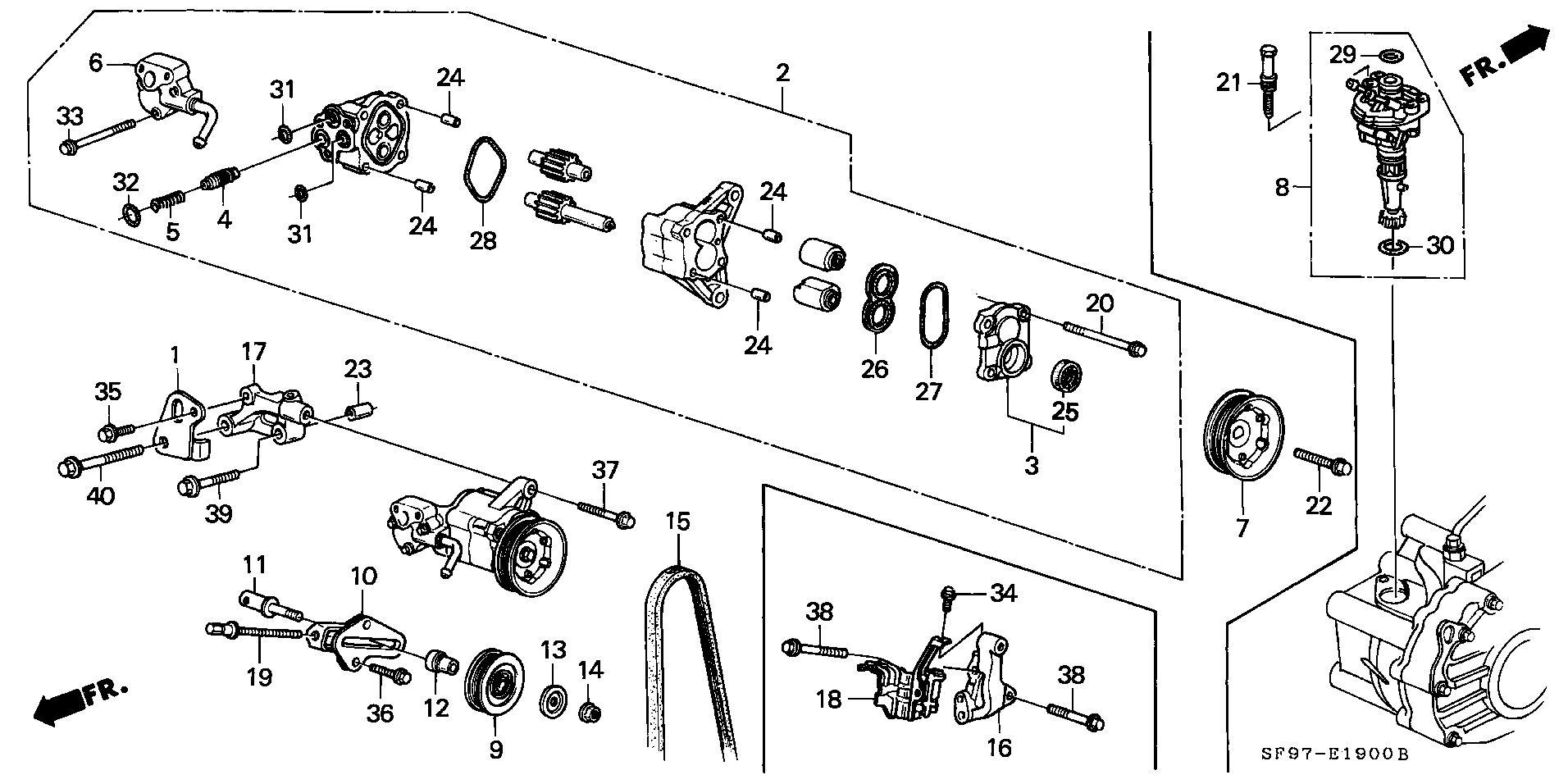 Honda 56992PK1013 - Curea transmisie cu caneluri www.parts5.com