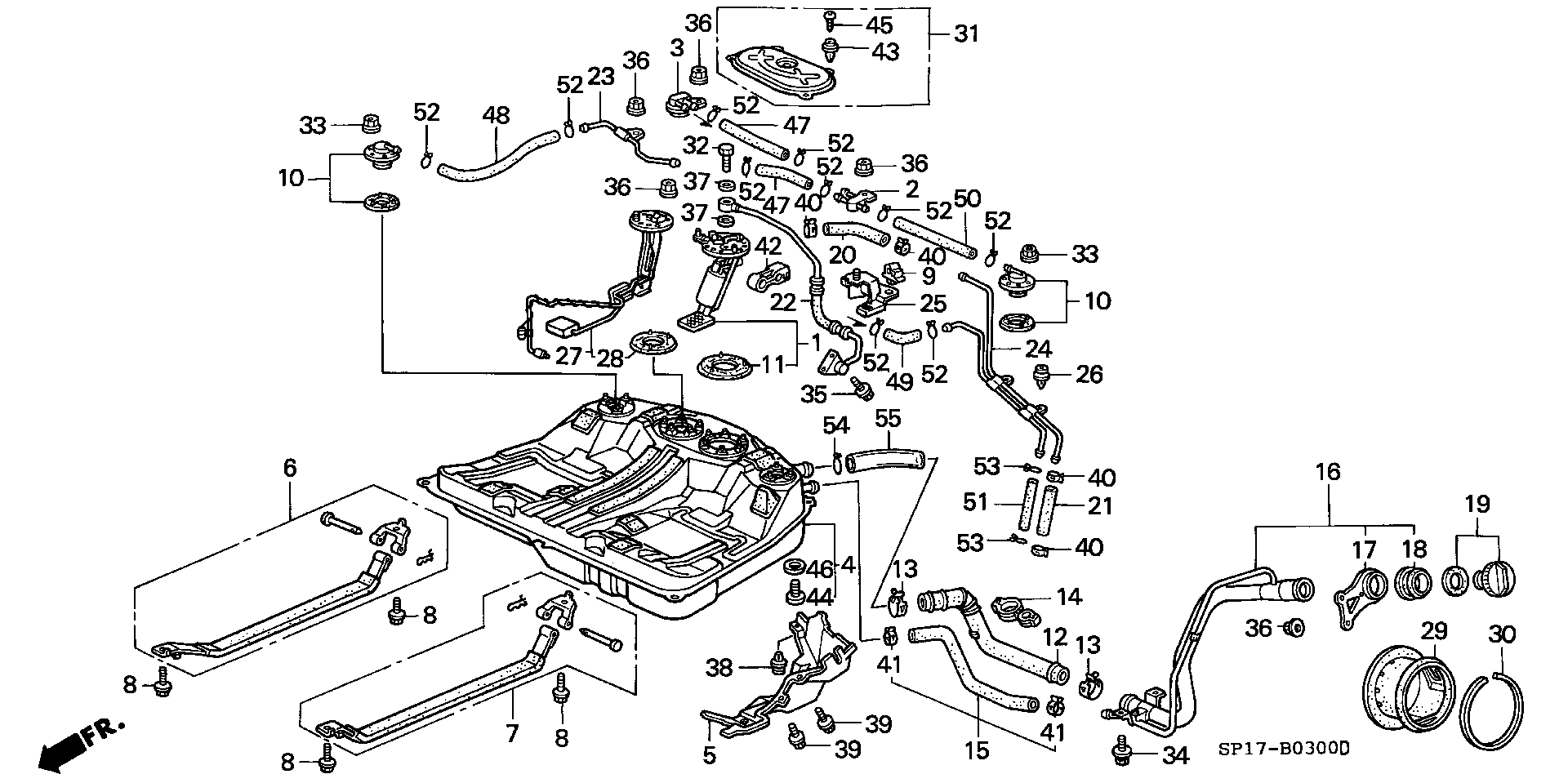 ACURA 17040-SP0-A30 - Palivové čerpadlo www.parts5.com