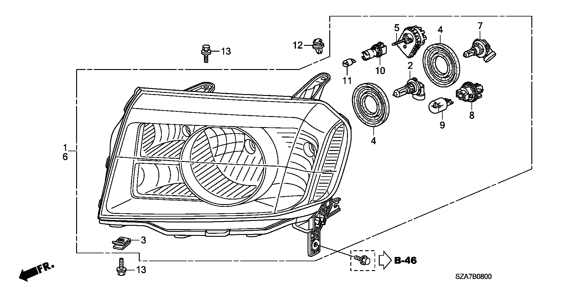 Honda 33303SCK003 - Bulb, indicator www.parts5.com