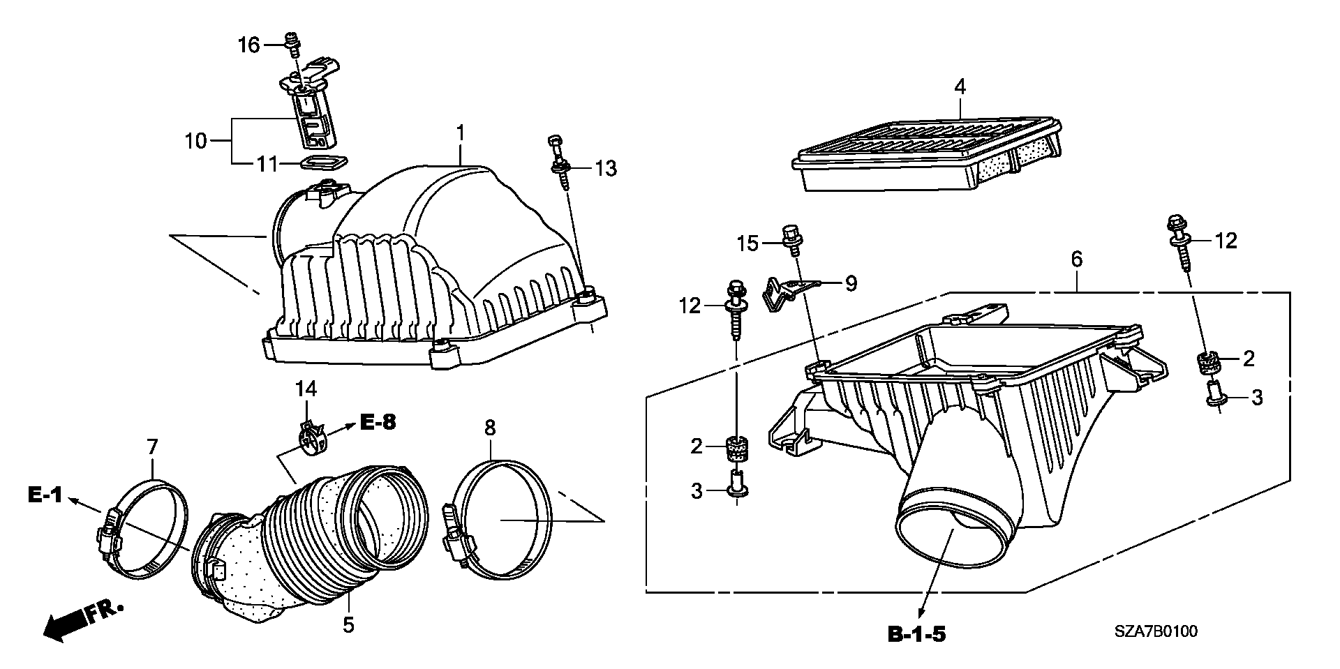 Honda 37980-RNA-A01 - Senzor debit aer www.parts5.com