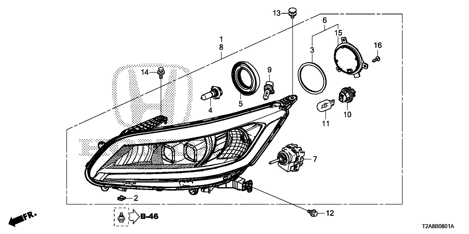 Honda 33115-TA0-A01 - Ampul, sis farı www.parts5.com