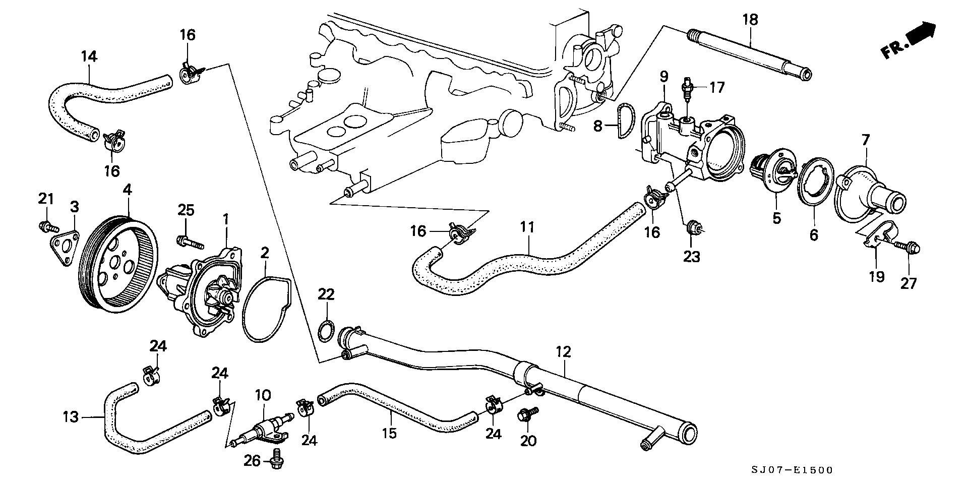 Honda 19300-PB2-013 - Термостат, охладителна течност www.parts5.com