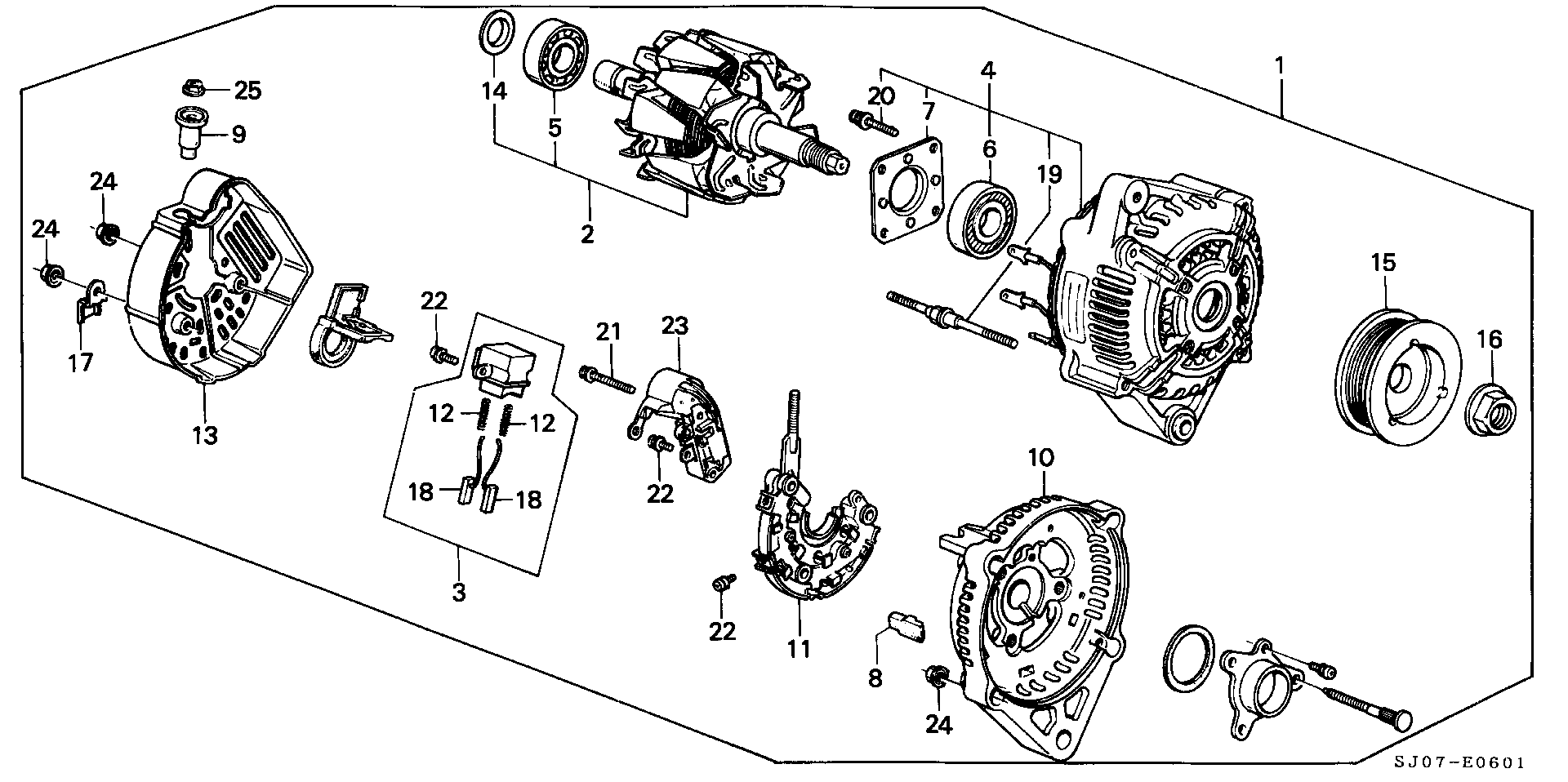 Honda 31111-PD1-014 - Alternatör kasnağı www.parts5.com