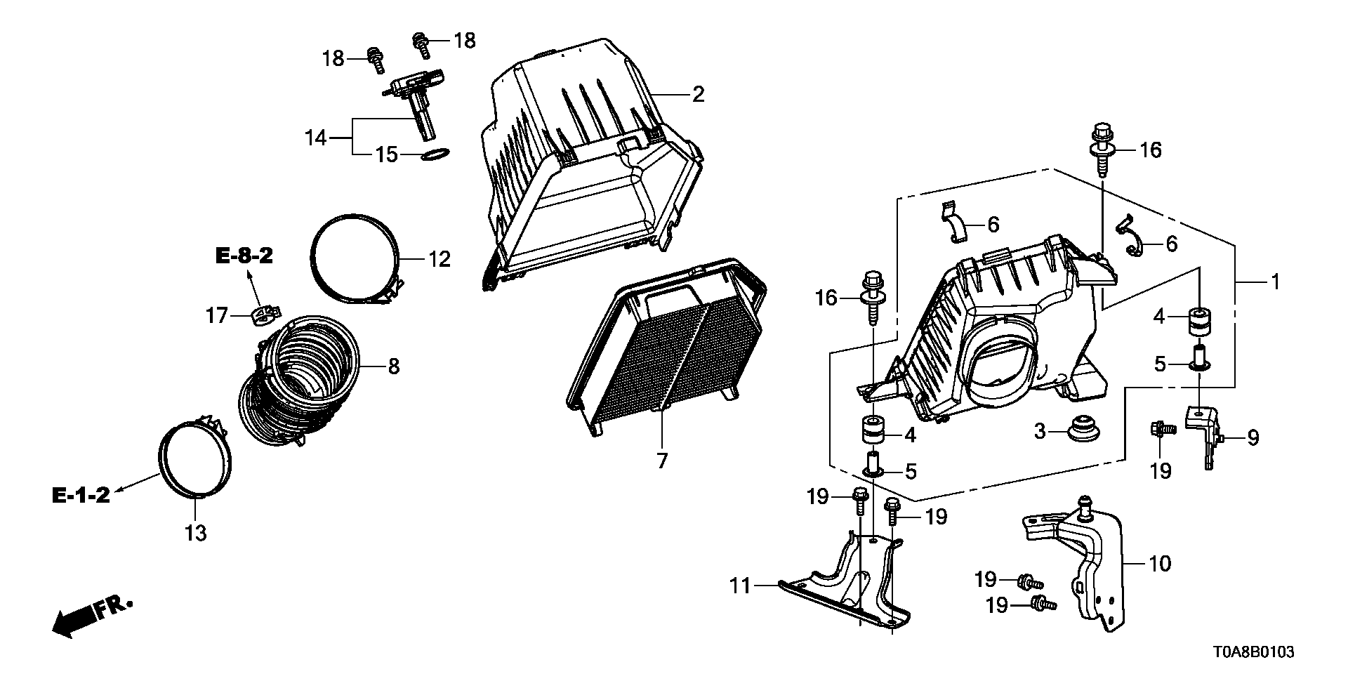 Honda 37980-R11-A01 - Débitmètre de masse d'air www.parts5.com