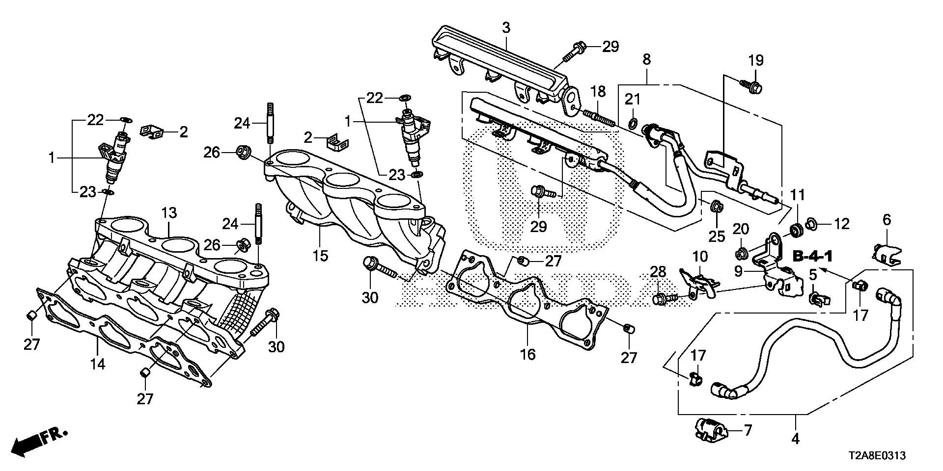 Honda 17055-RYE-A01 - Tiiviste, imusarja www.parts5.com