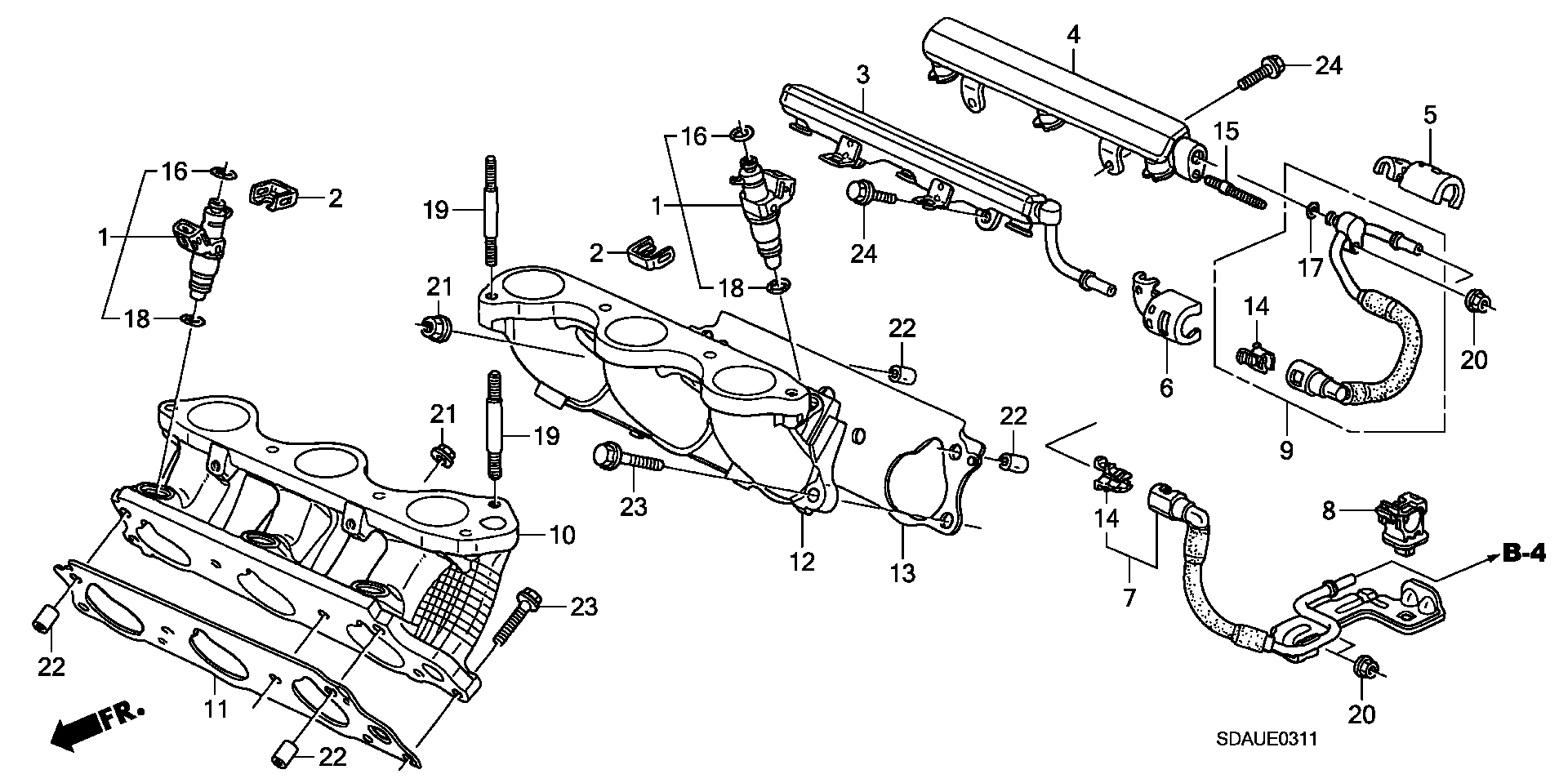 Honda 91302-PNA-003 - Τσιμούχα, μπεκ ψεκασμού www.parts5.com