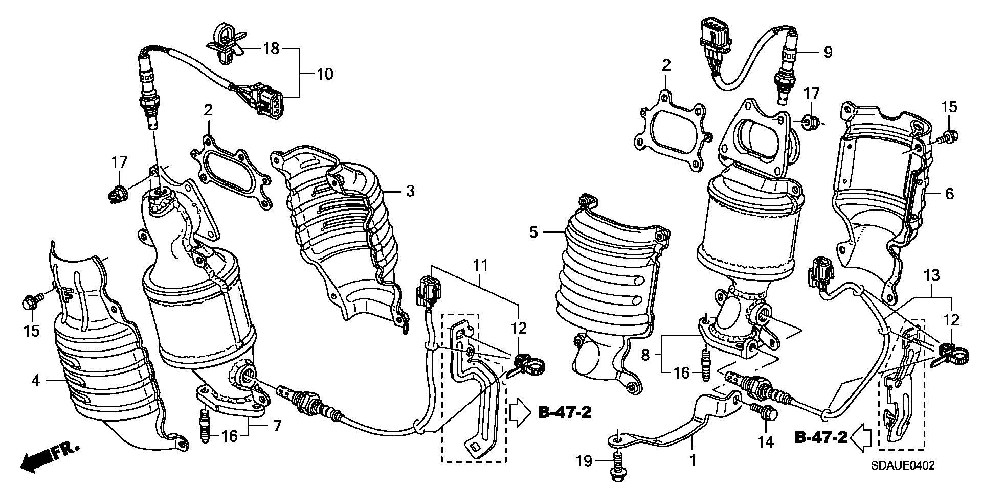 Honda 36542-RKB-004 - Lambda andur www.parts5.com