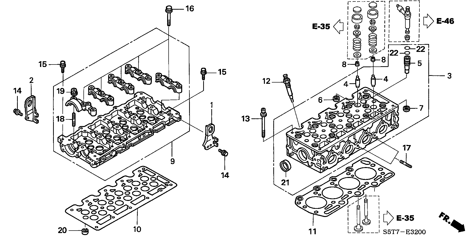 Honda 12211-PLZ-D00 - Bague d'étanchéité, tige de soupape www.parts5.com