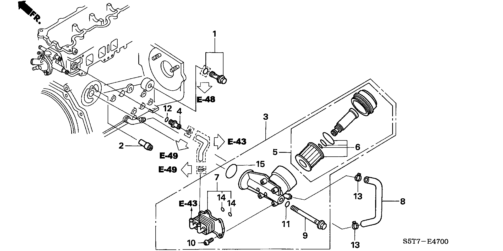 Honda 15430-PLZ-D00 - Filtru ulei www.parts5.com