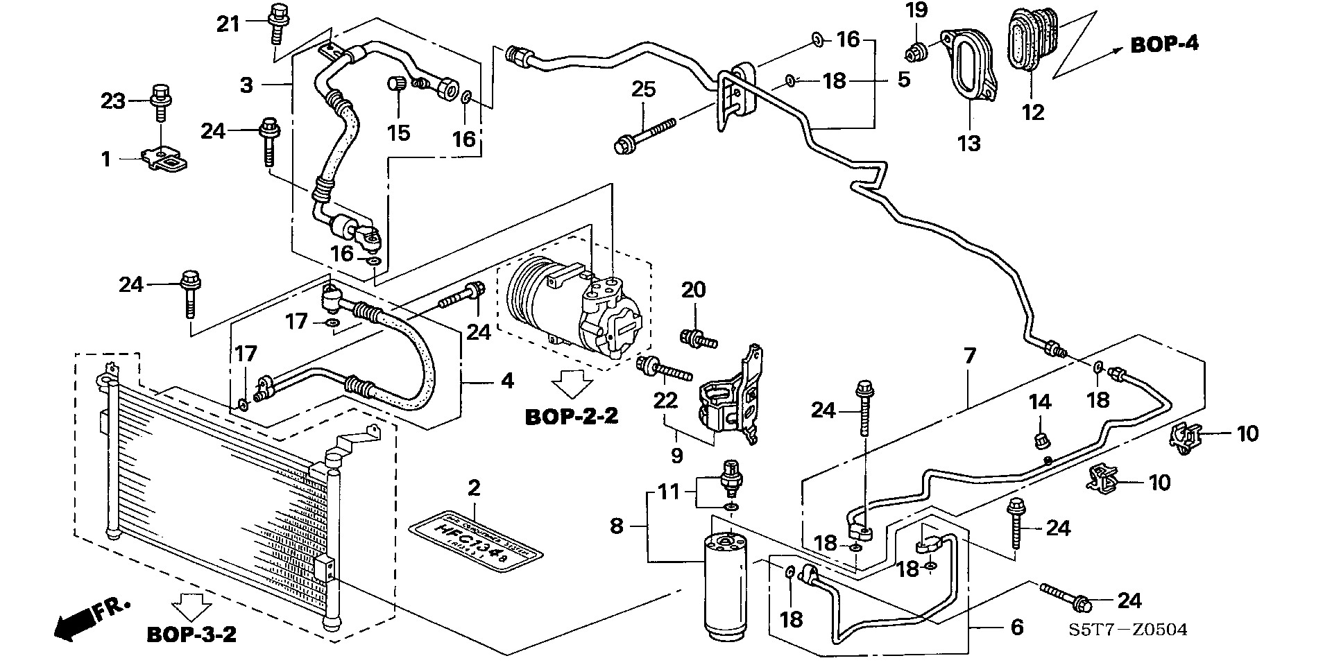 Honda 80351S6FE21 - Dryer, air conditioning parts5.com