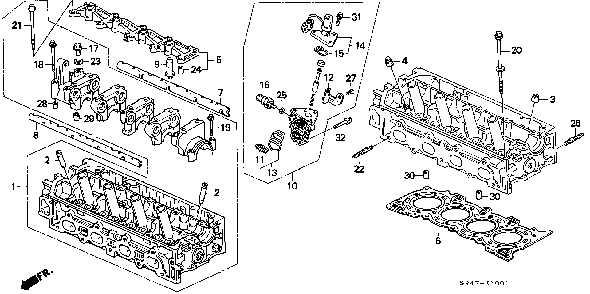 Honda 15825P08005 - Garnitura, galerie admisie www.parts5.com