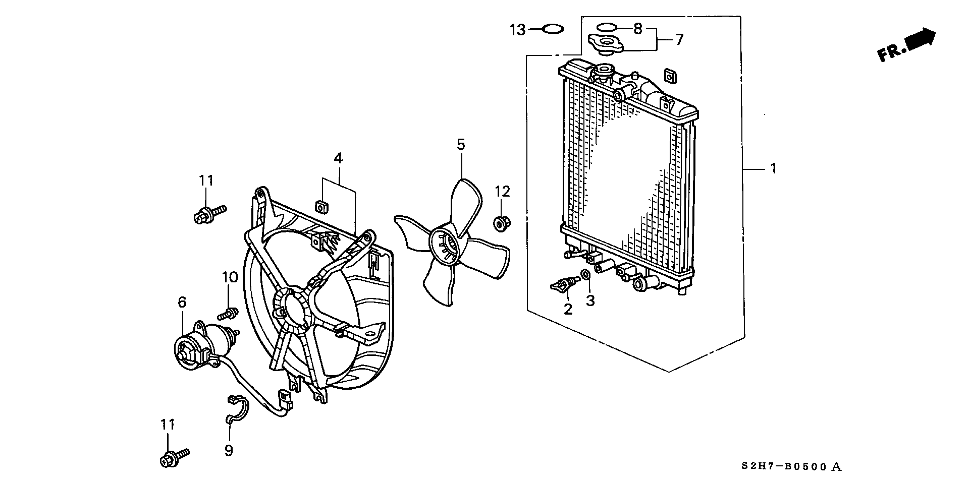 ACURA 19015-PEJ-013 - Вентилятор, охлаждение двигателя www.parts5.com