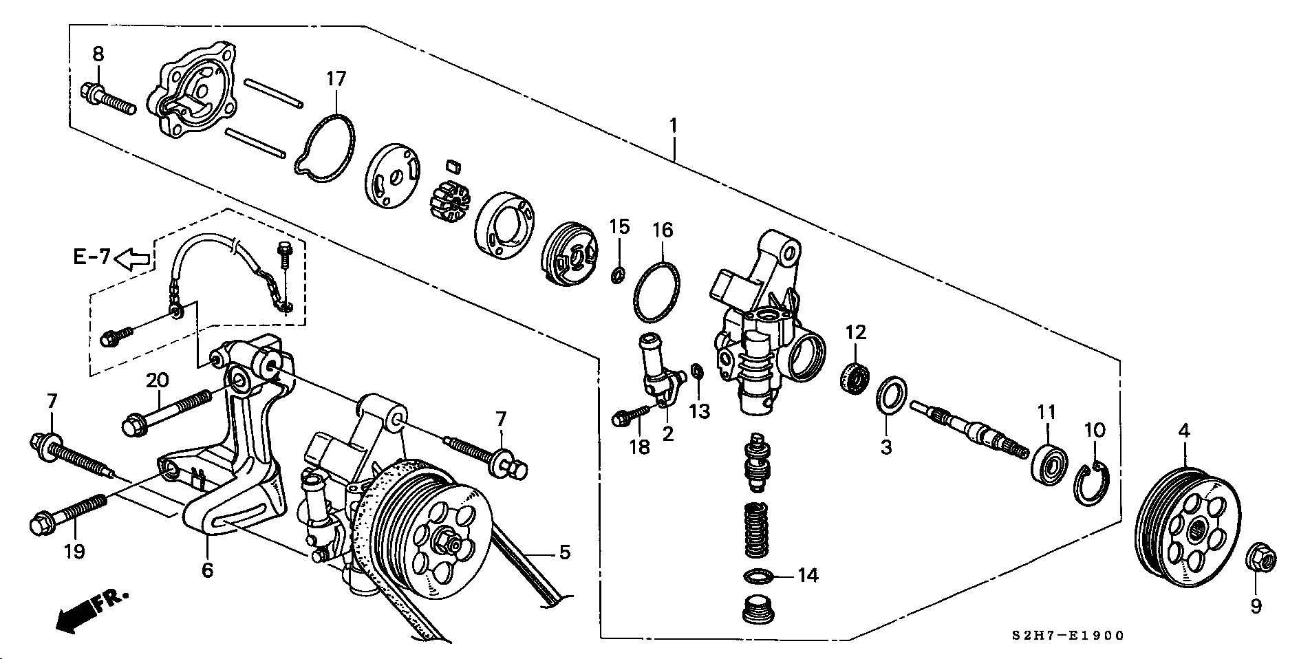 Honda 56992-P2A-003 - Klinasti rebrasti kaiš www.parts5.com