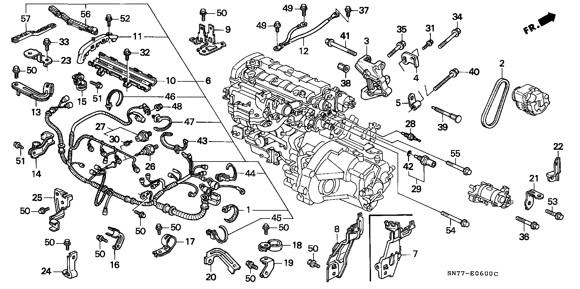 NISSAN 31110-P44-G03 - Поликлиновой ремень www.parts5.com