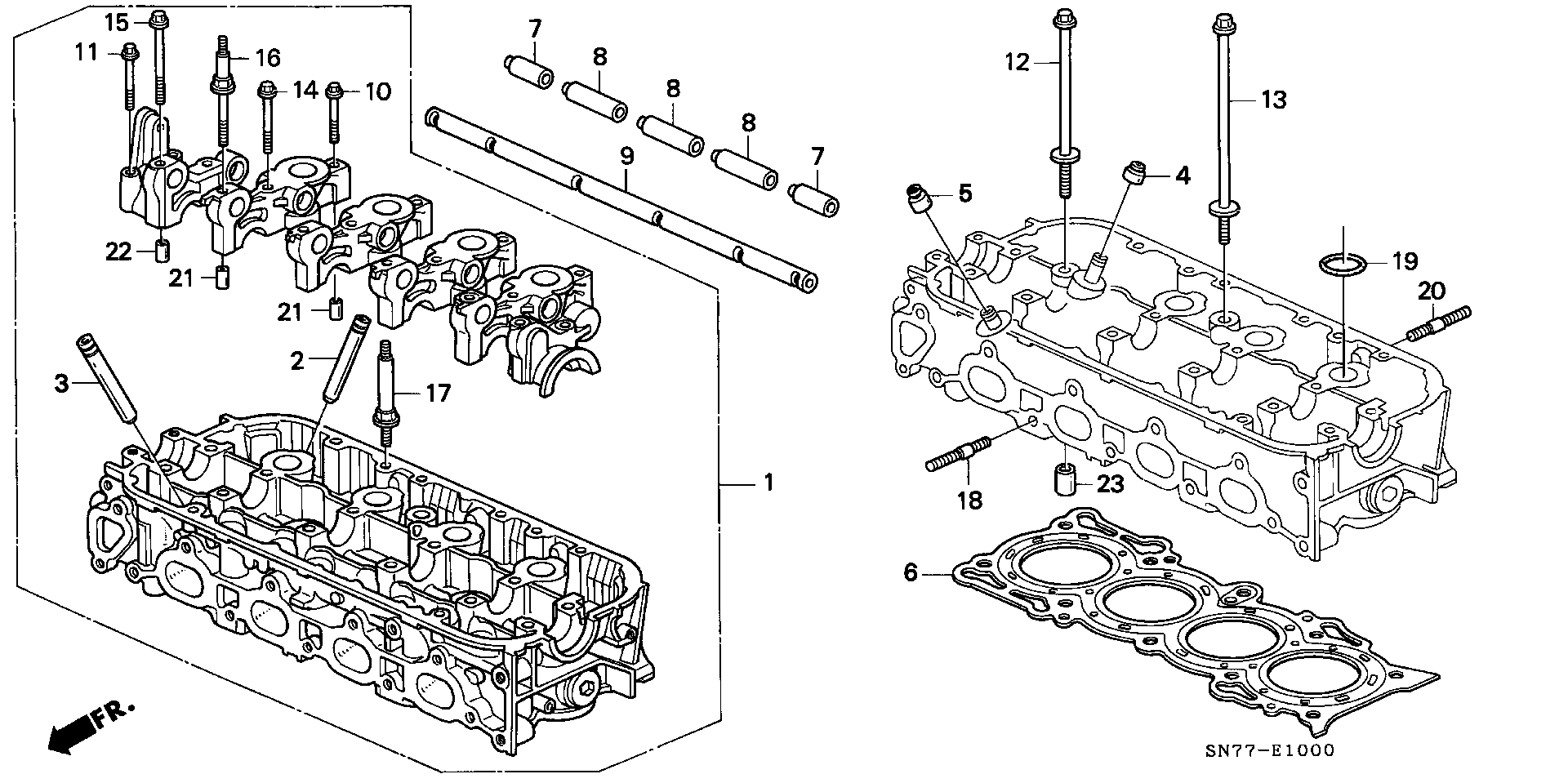 Honda 12251-PT0-J03 - Junta, culata www.parts5.com