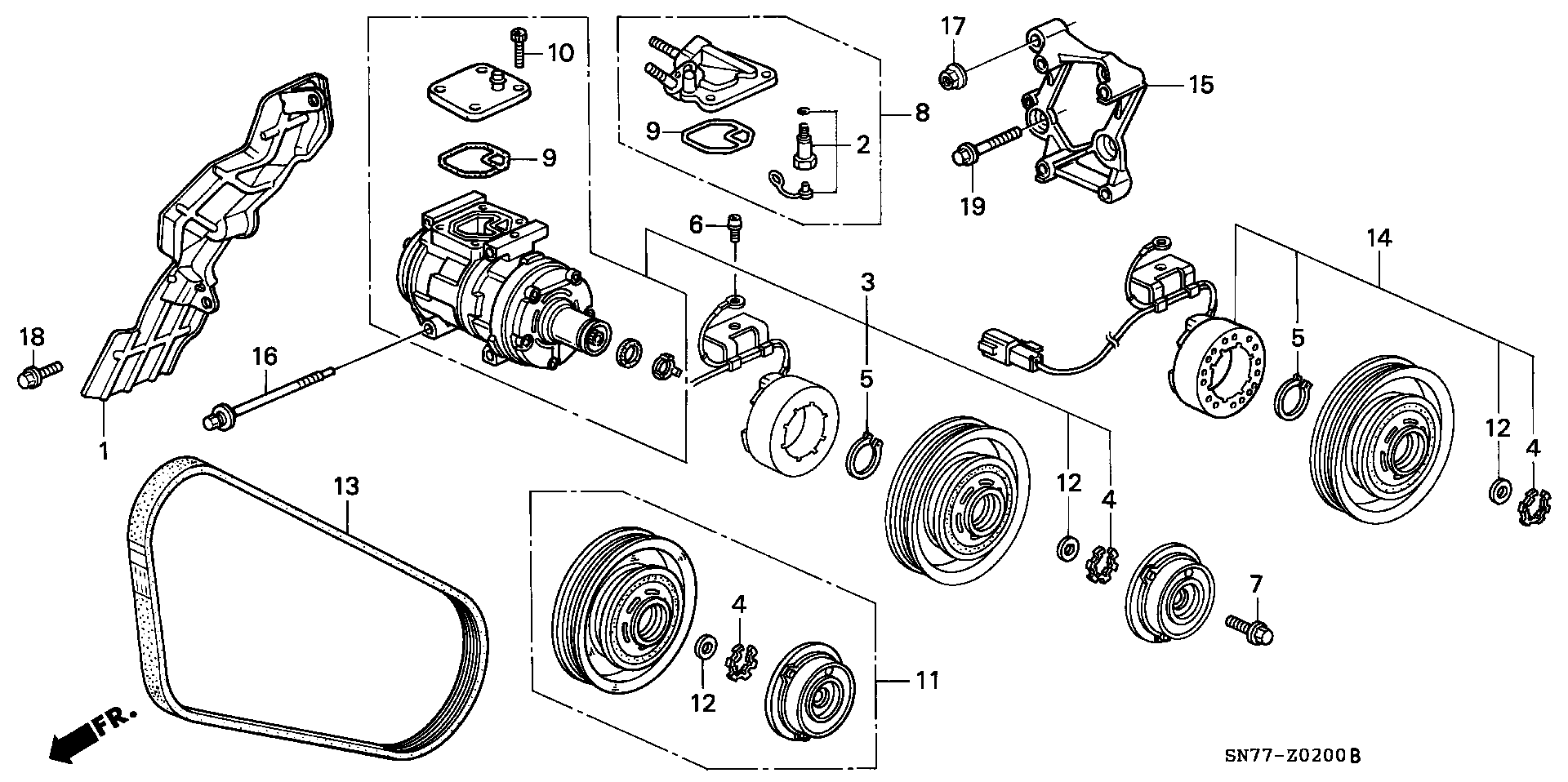 Honda 38920-PT0-003 - Ιμάντας poly-V www.parts5.com