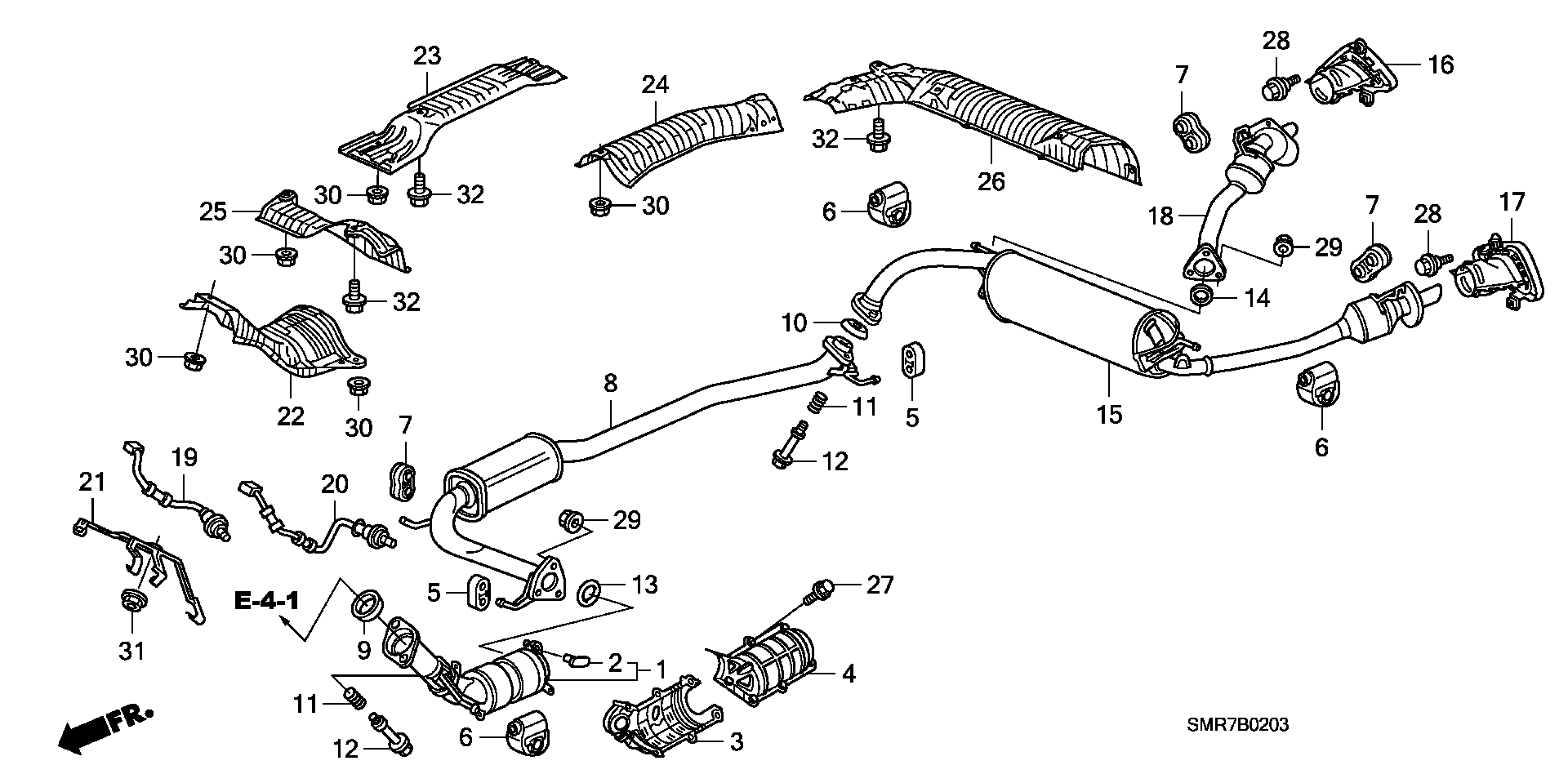 Honda 36532-RSP-E01 - Αισθητήρας λάμδα www.parts5.com