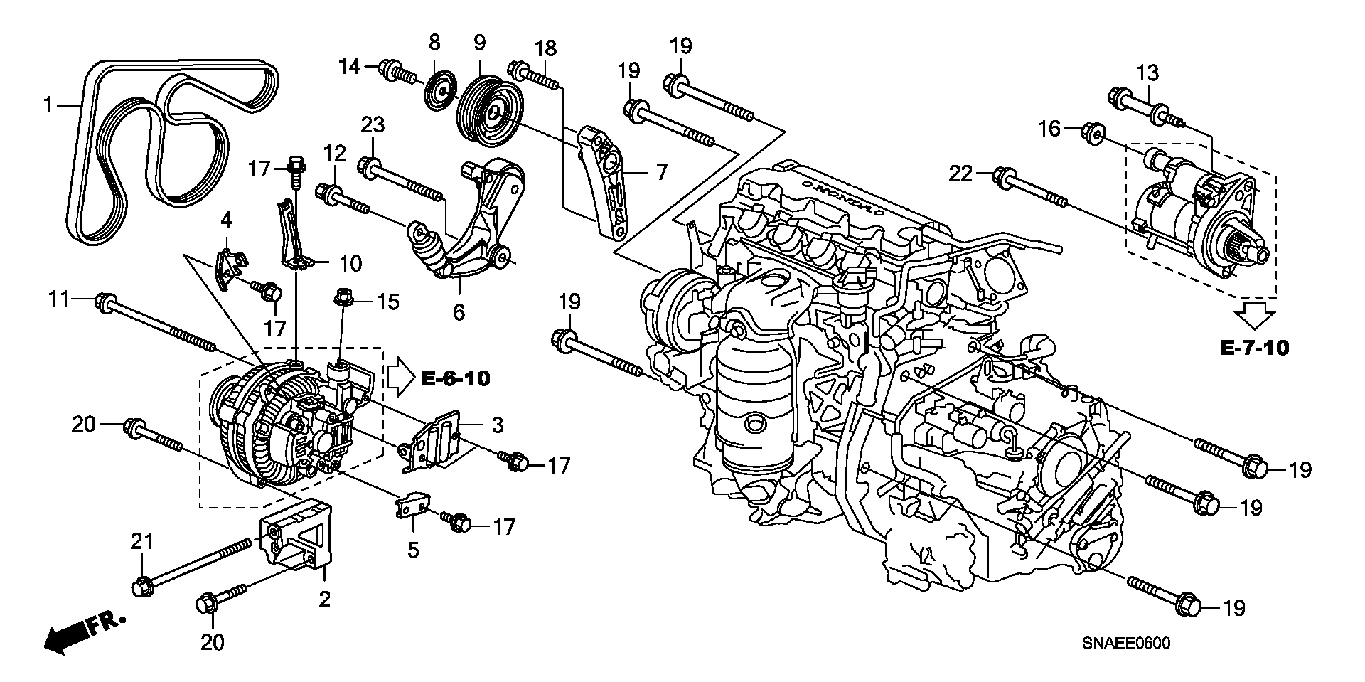 Honda 31110-RWK-003 - Curea transmisie cu caneluri www.parts5.com