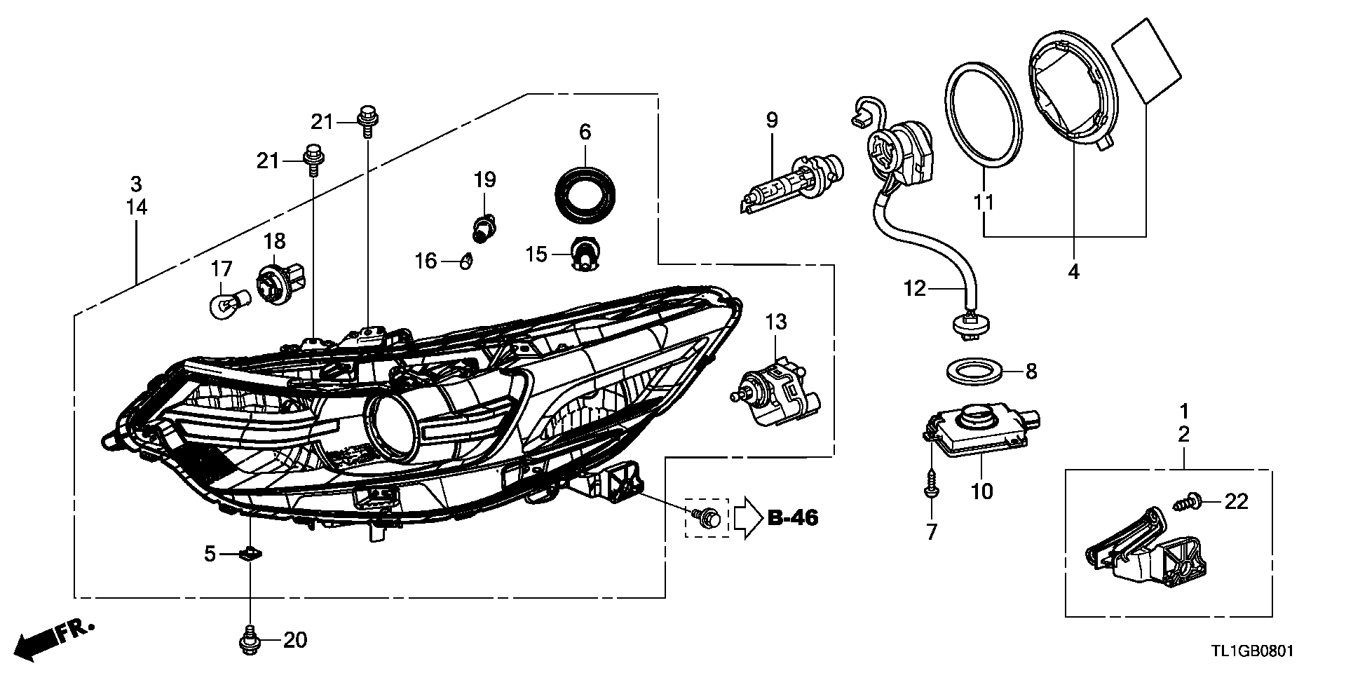 Honda 33116-SL0-003 - Лампа накаливания, основная фара www.parts5.com