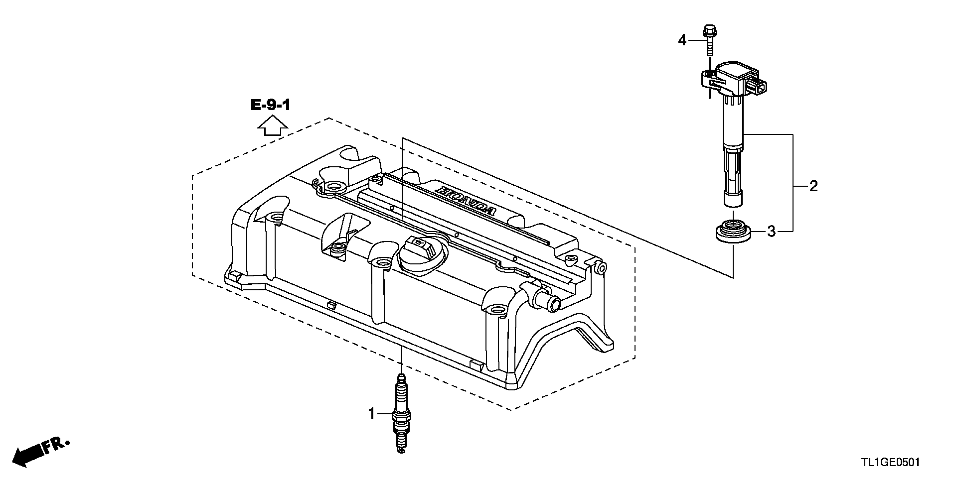 Honda 12290-RL6-G01 - Свеча зажигания www.parts5.com