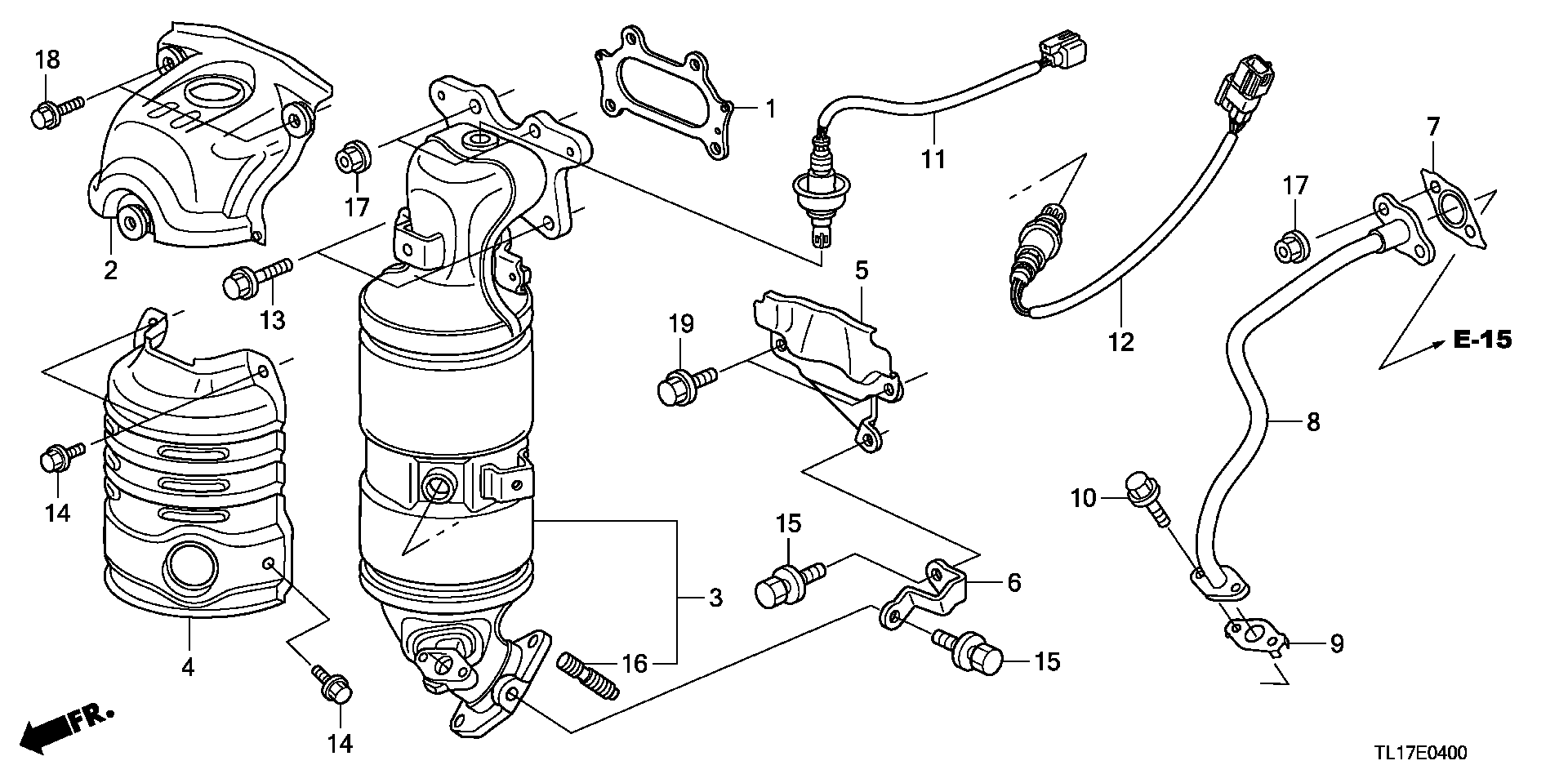 Honda 36532 RNA A01 - Lambda andur www.parts5.com