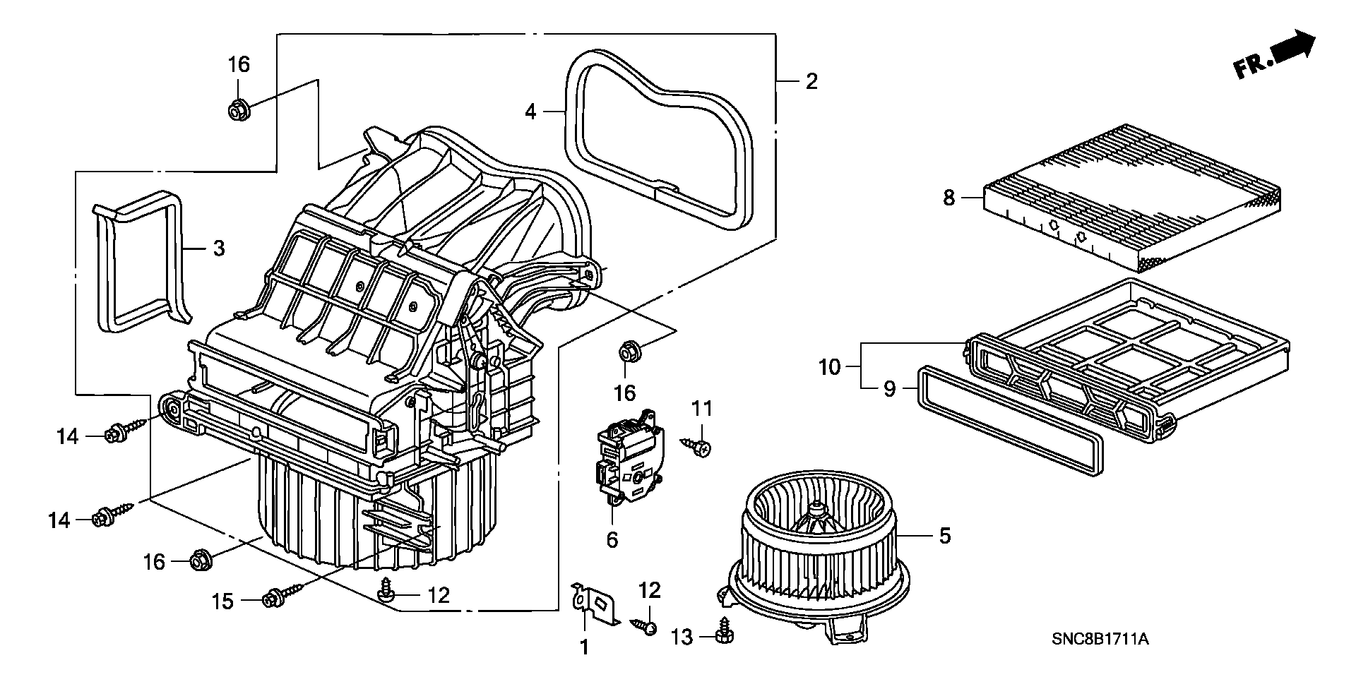 Honda 80291SEPH01 - Filter, vazduh unutrašnjeg prostora www.parts5.com