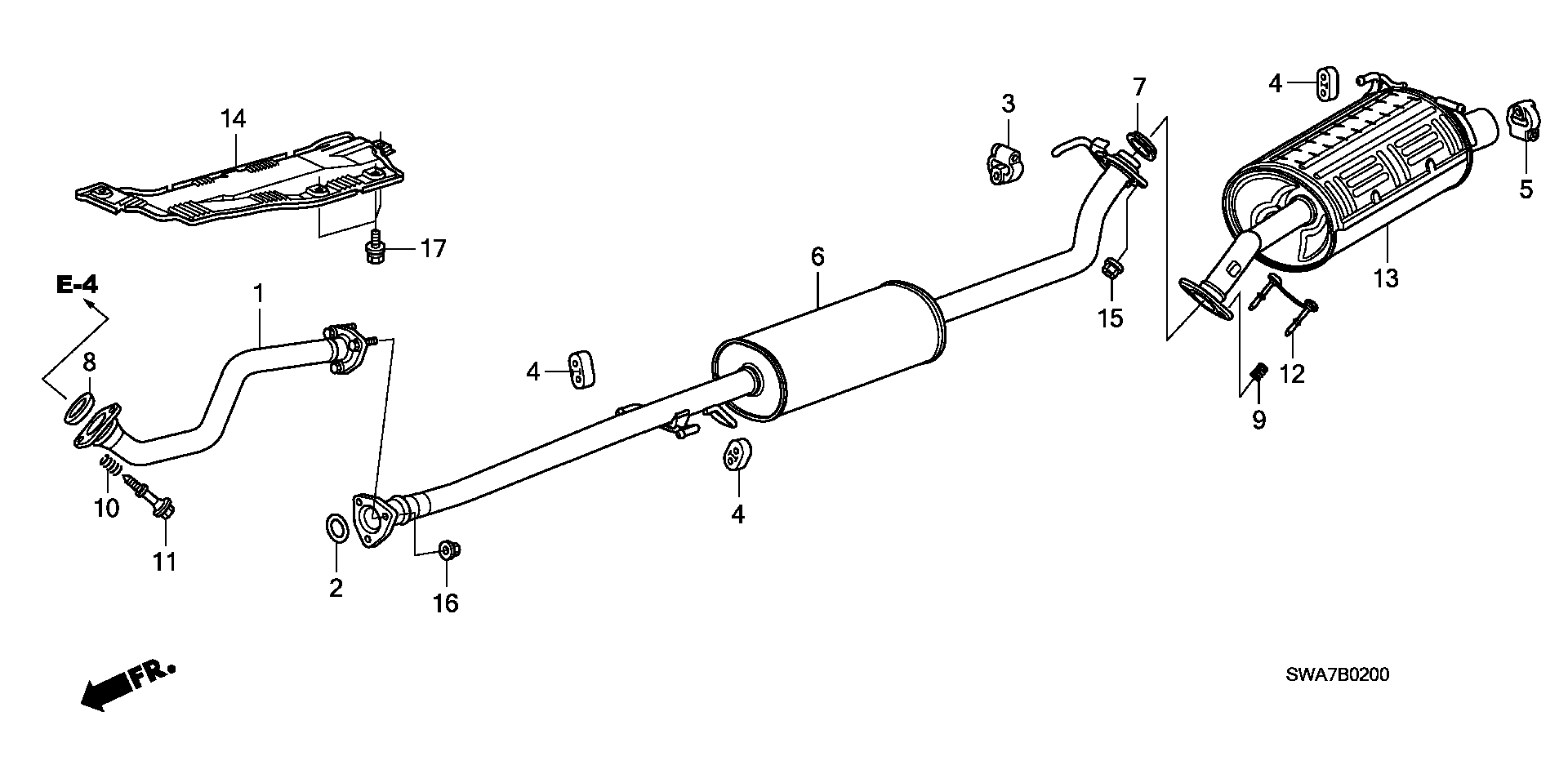 Honda 18215-SNA-A01 - Bearing Bush, stabiliser www.parts5.com