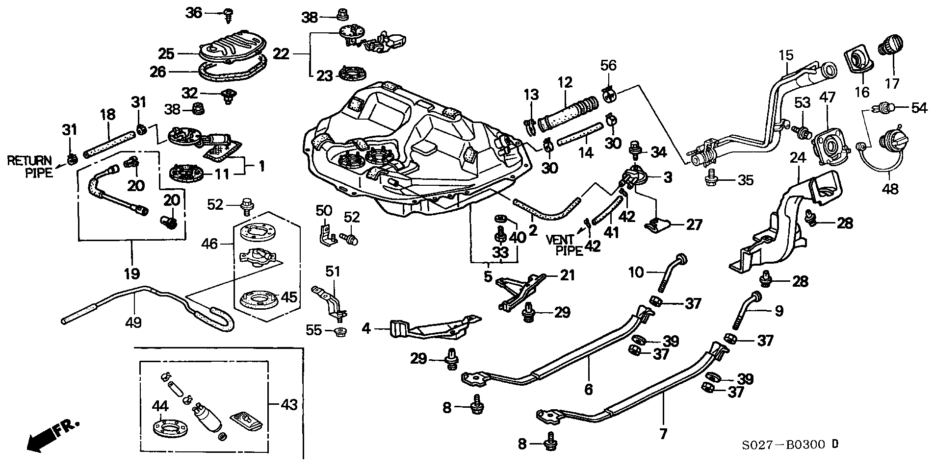 Honda 17040S01A30* - Bomba de combustible www.parts5.com