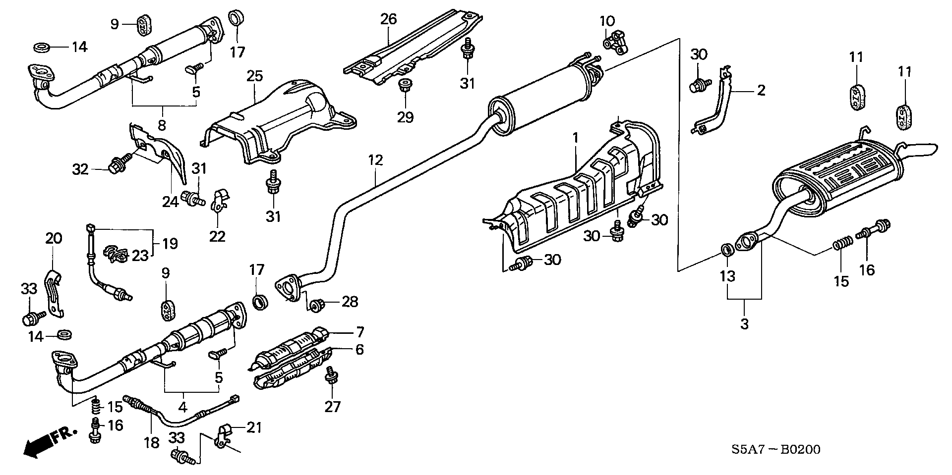 Honda 18160PLHG10 - Катализатор www.parts5.com