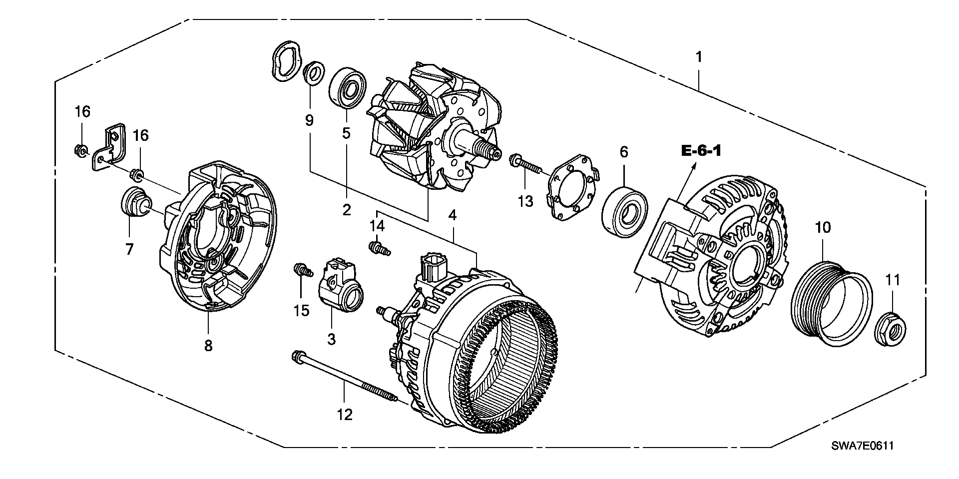 Honda 31100-RTA-023 - Alternator www.parts5.com