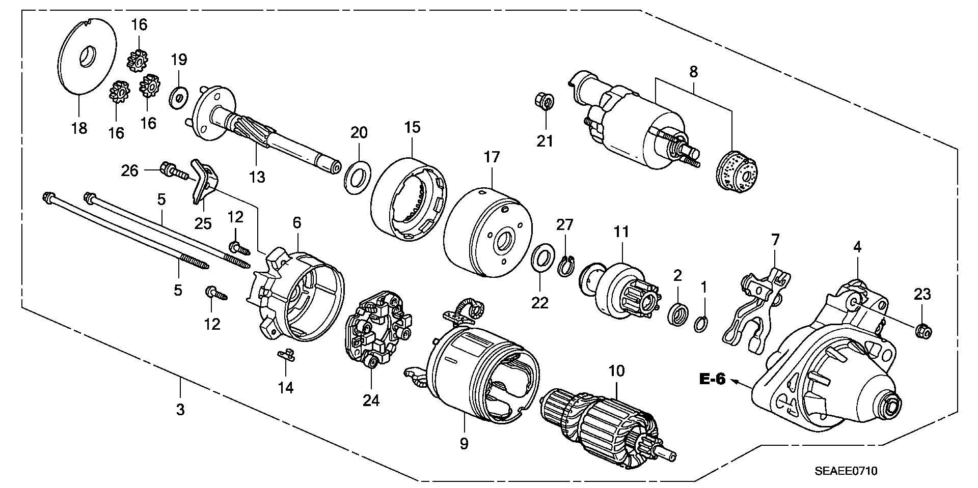 Honda 31200RBA003 - Motor de arranque www.parts5.com