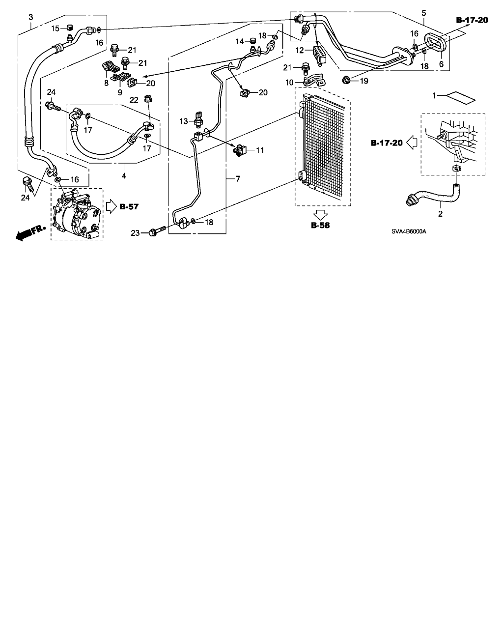 Honda 80871-SN7-003 - Garnitura, galerie admisie www.parts5.com